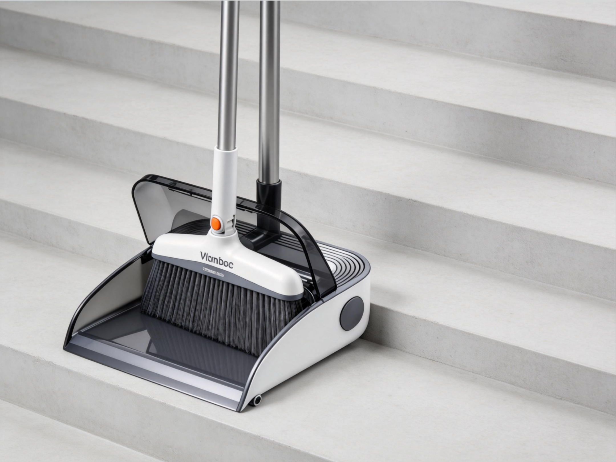 Sleeve sweep combination，Broom，Dustpan，Telescopic gear sleeve sweep，Flip dustpan design，hair removal design，