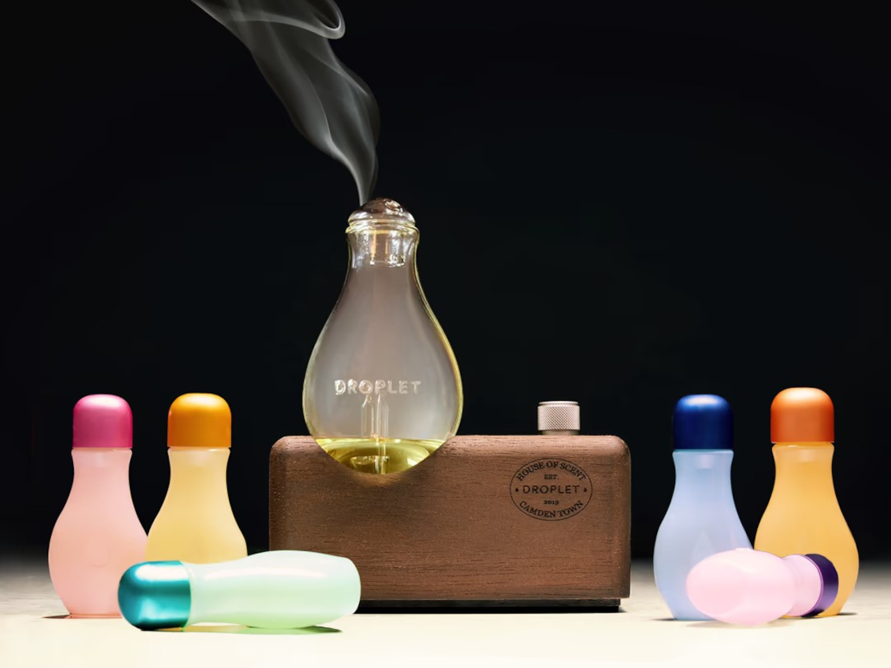 Hand blown glass，DROPLET，ScentAmplifier，Essential oil atomization，Tabletop decoration，