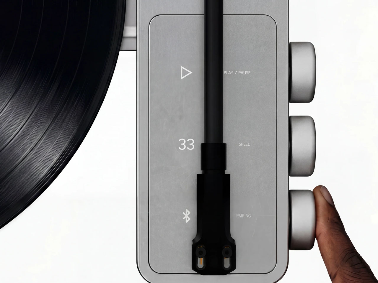 Vertical vinyl record player，Wall-mounted phono，aluminium alloy，Bluetooth player，Turntable，