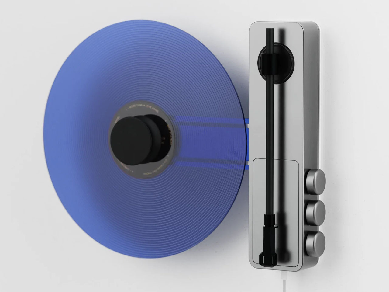 Vertical vinyl record player，Wall-mounted phono，aluminium alloy，Bluetooth player，Turntable，