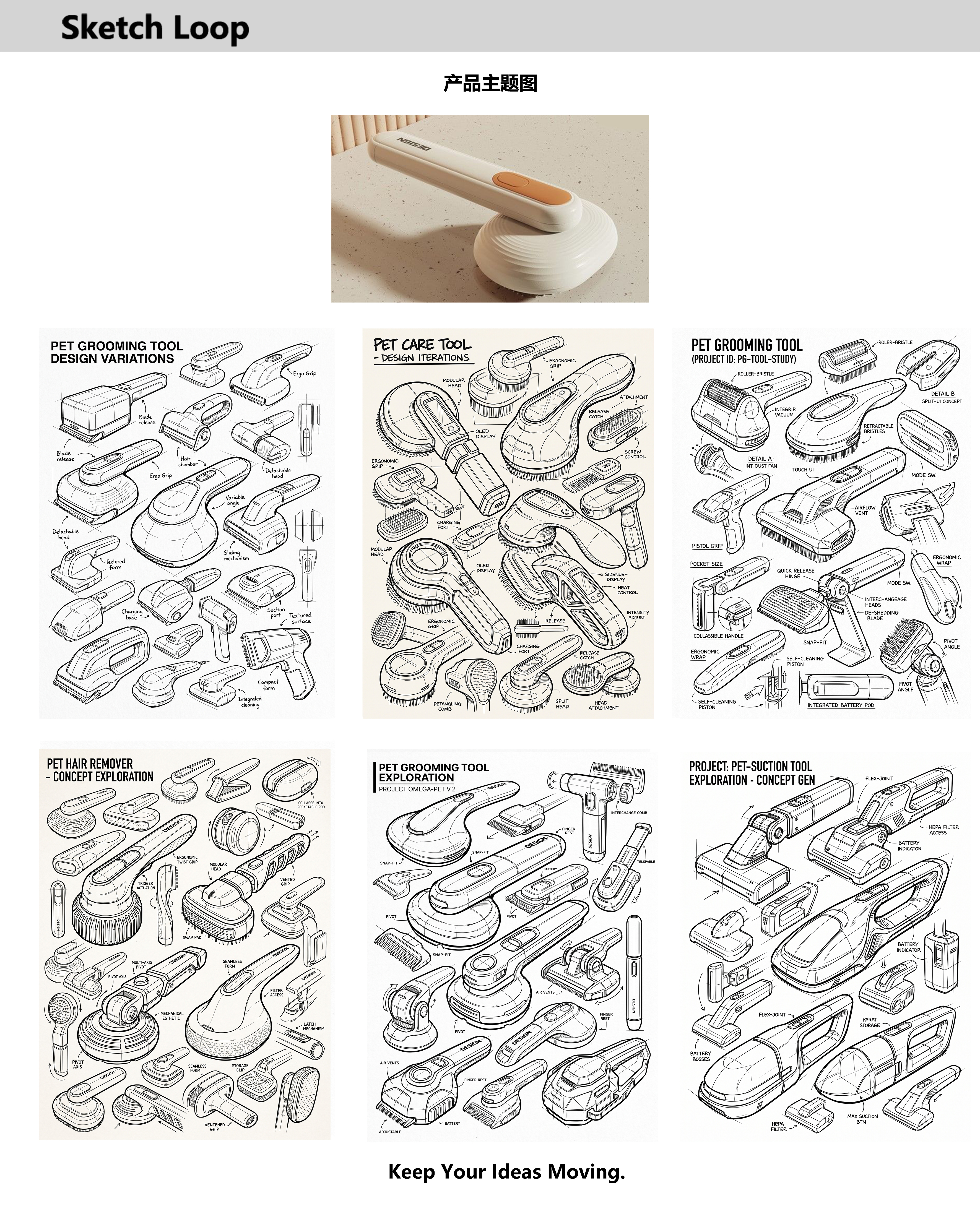 Hand drawn industrial design，