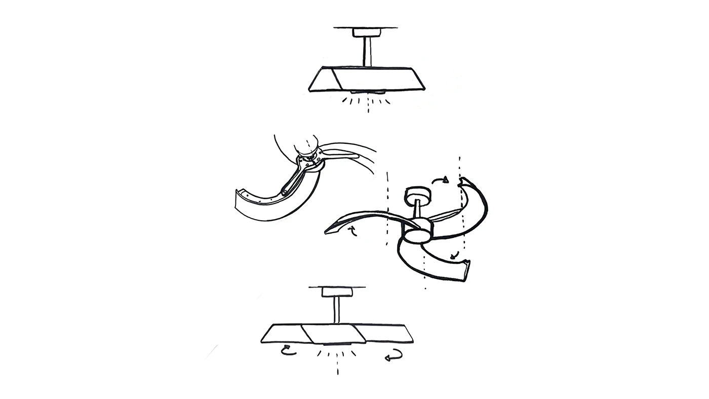 Cadix，ceiling fan，Household Electric Appliances，originality，