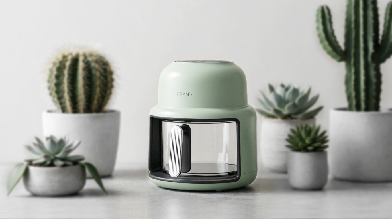 Air fryer，Potted plants，Green plant，Kitchen electricity，small home appliances，natural，