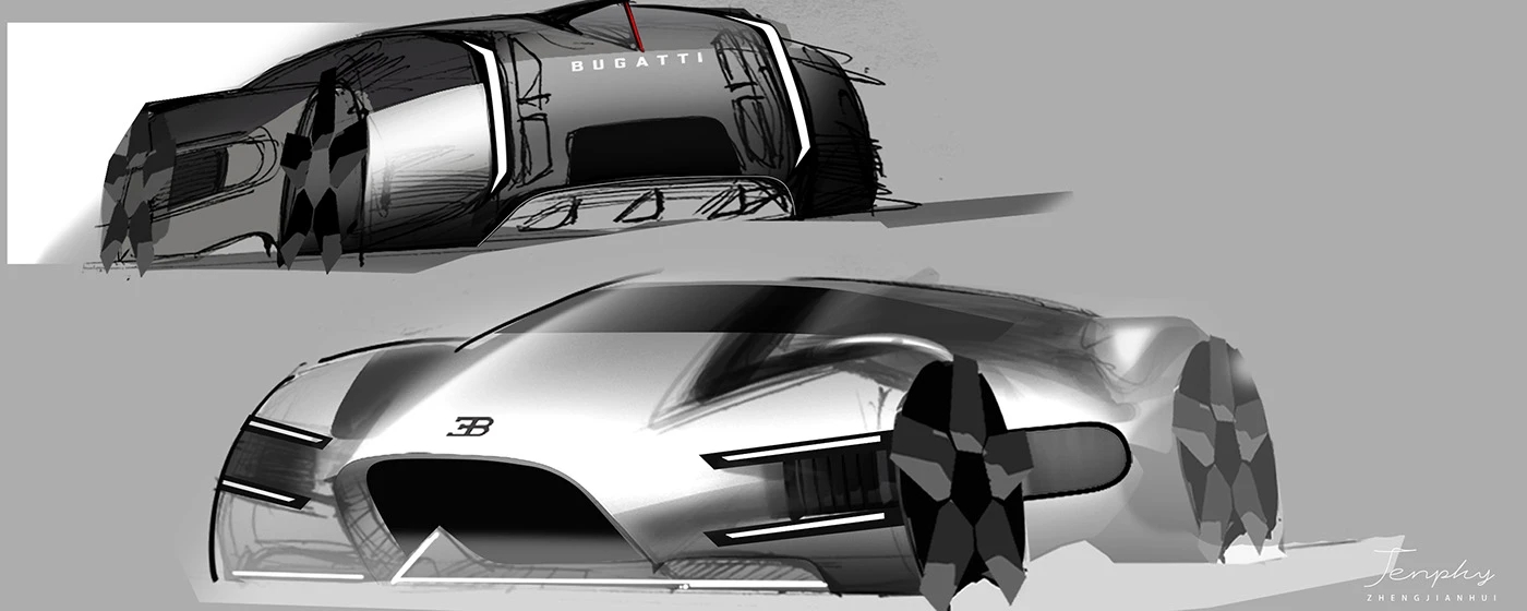 automobile，vehicle，Hand drawn，conceptual design，