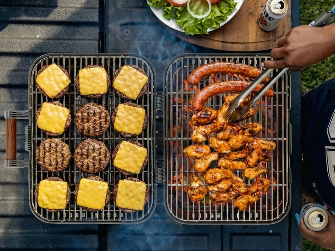 odeo Grill & Smoker，Charcoal Barbecue Smoke Oven，Outdoor equipment，Picnic Tools，