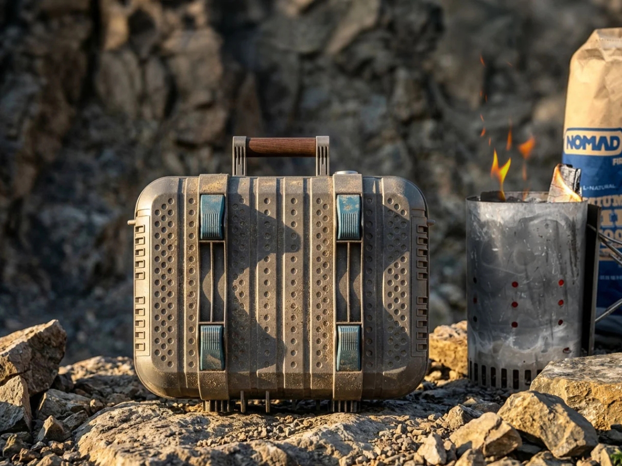odeo Grill & Smoker，Charcoal Barbecue Smoke Oven，Outdoor equipment，Picnic Tools，
