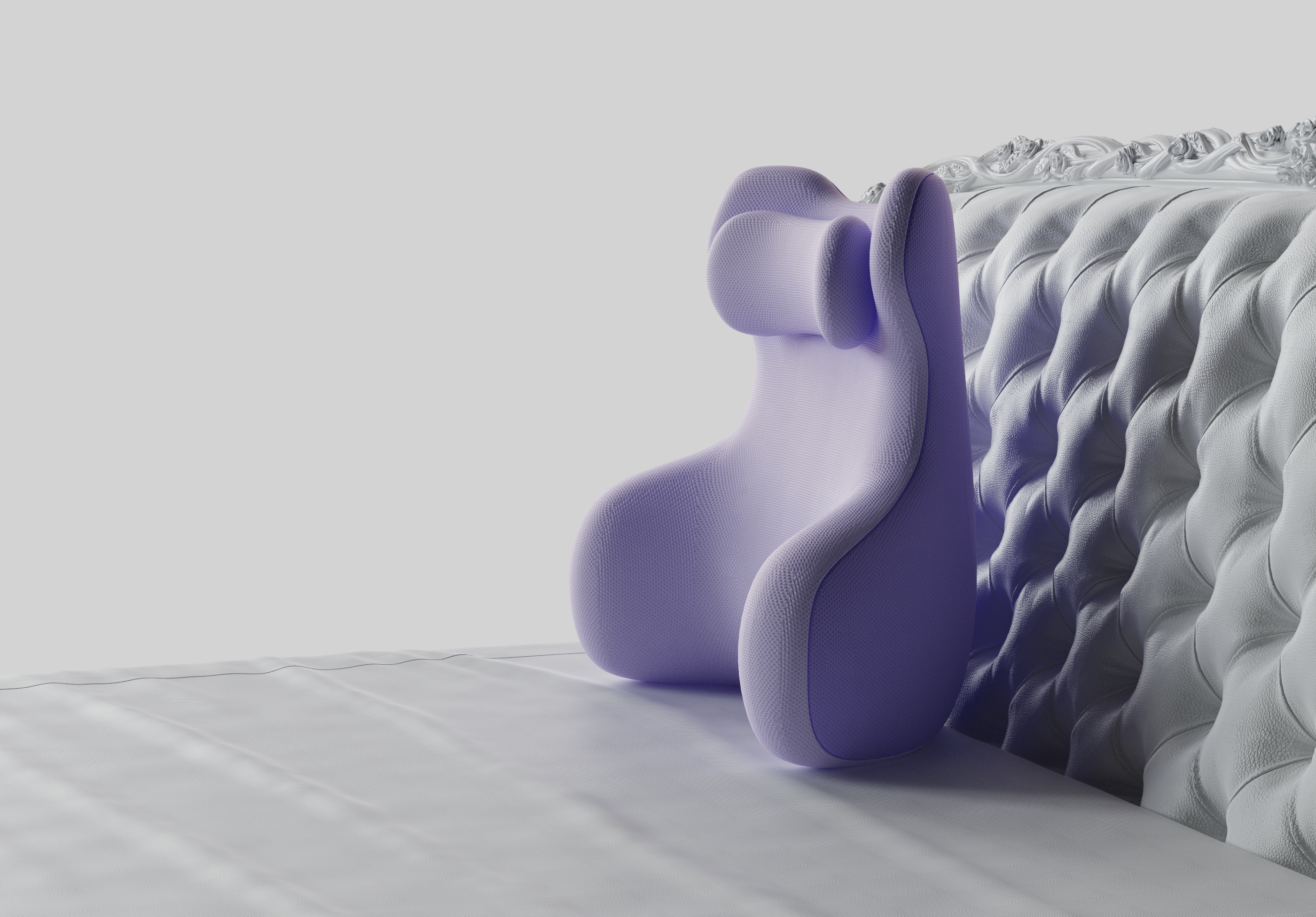 Bed Cushion，Cushion，Memory cotton，Creative modeling，product design，pillow，Bionics Design ，Wrap strong，