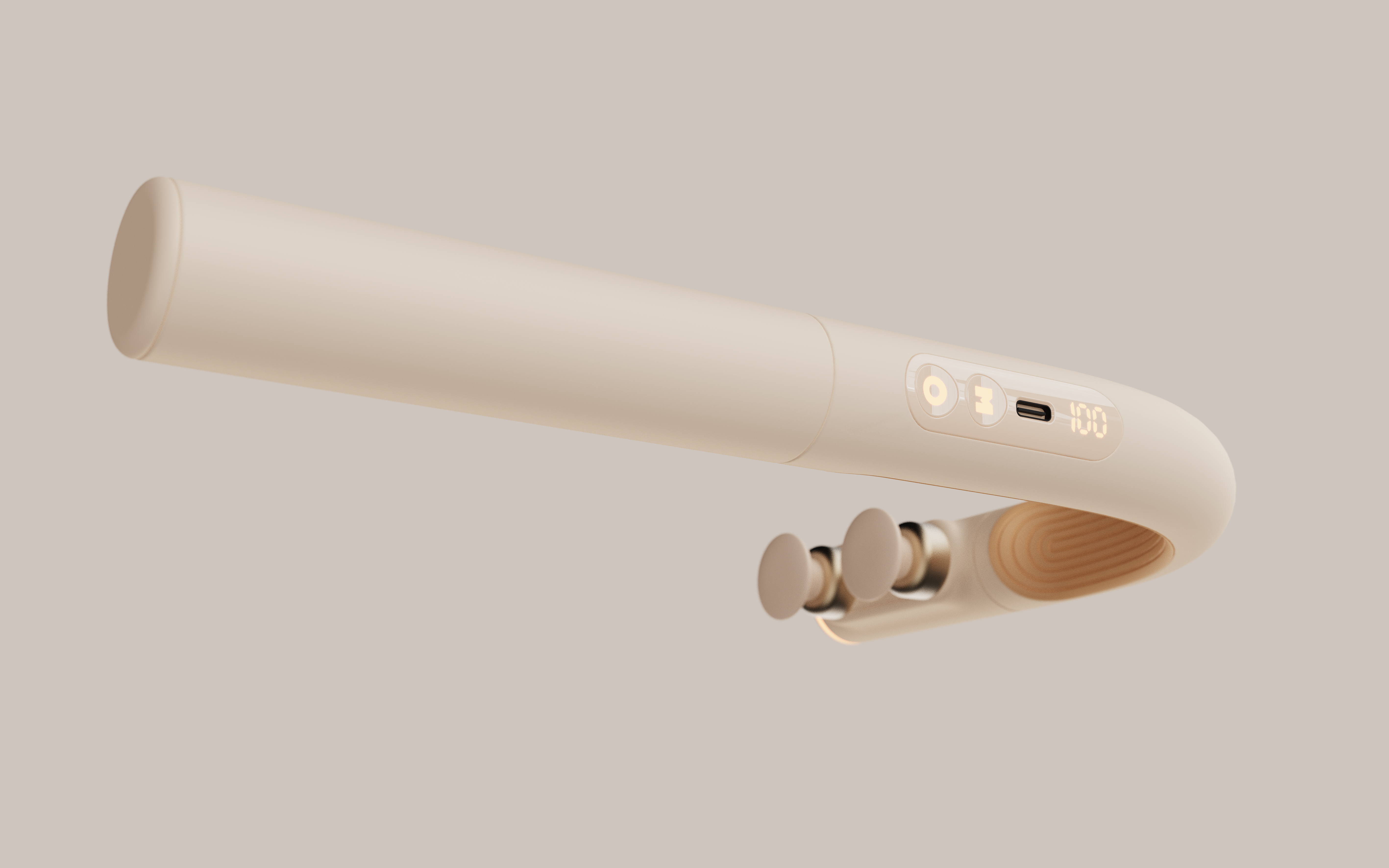 Fascia gun，double-headed fascia gun，Not relying on others，Personal care products，Massage apparatus，Low saturation color，Refreshing sense，