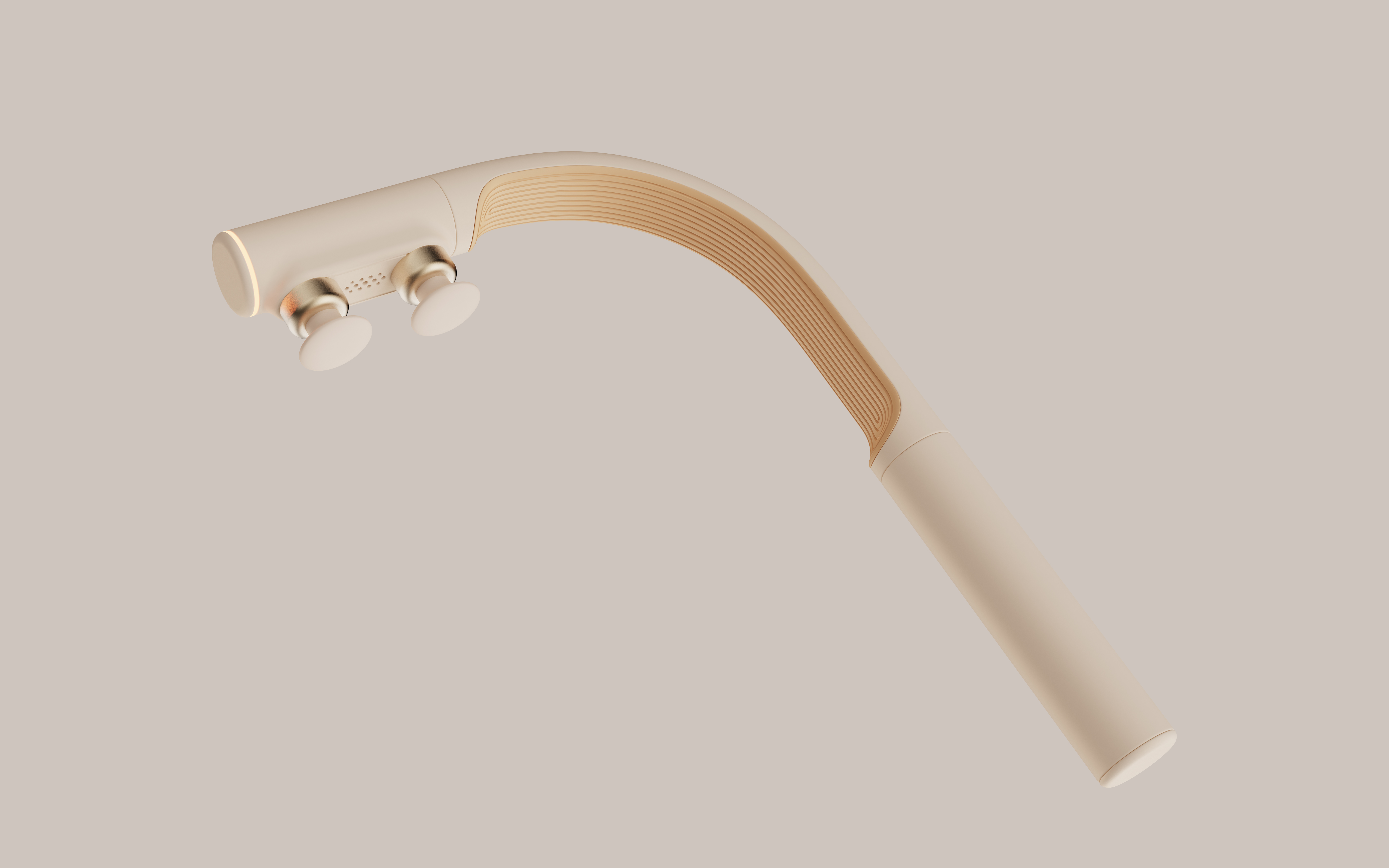 Fascia gun，double-headed fascia gun，Not relying on others，Personal care products，Massage apparatus，Low saturation color，Refreshing sense，
