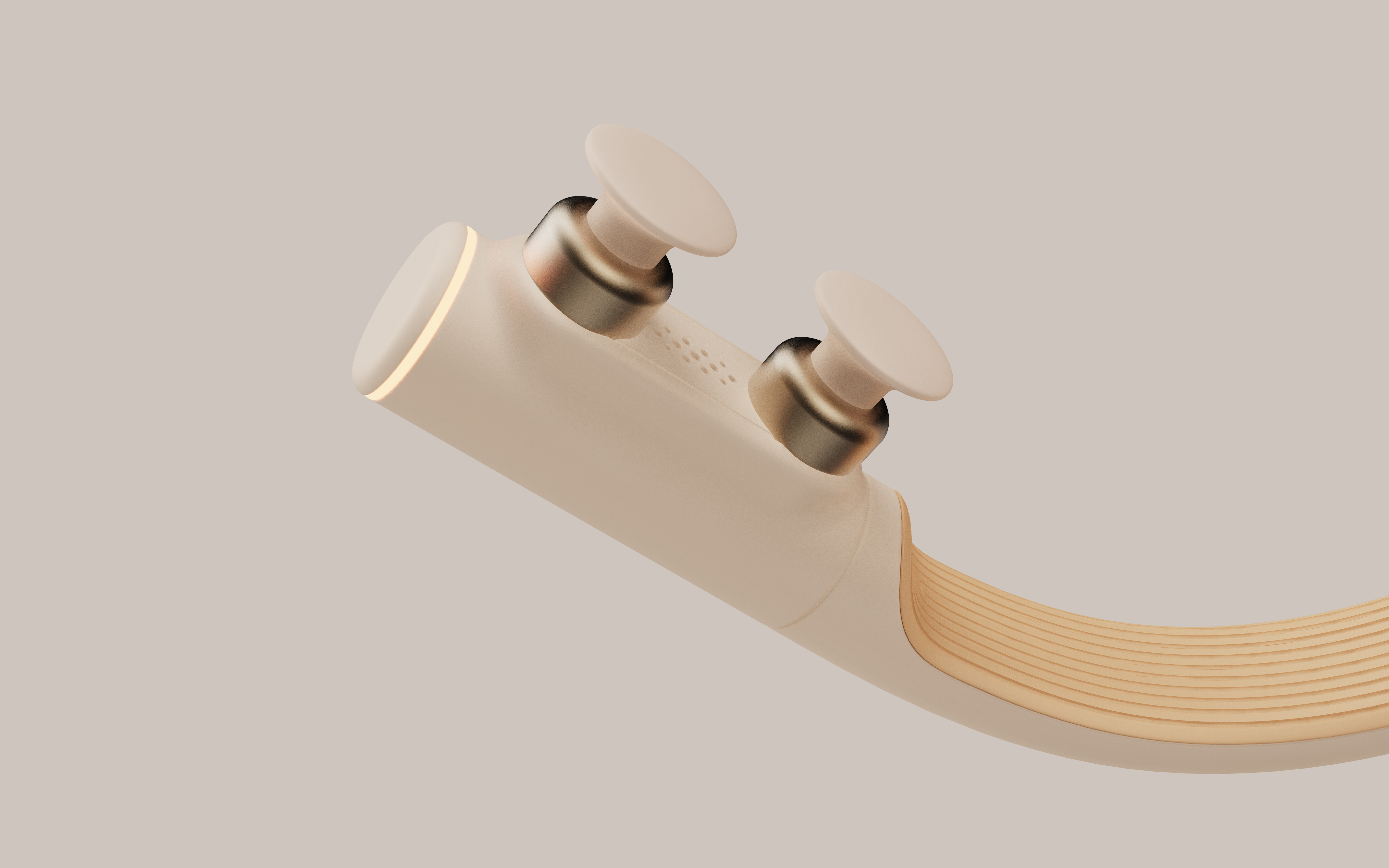 Fascia gun，double-headed fascia gun，Not relying on others，Personal care products，Massage apparatus，Low saturation color，Refreshing sense，