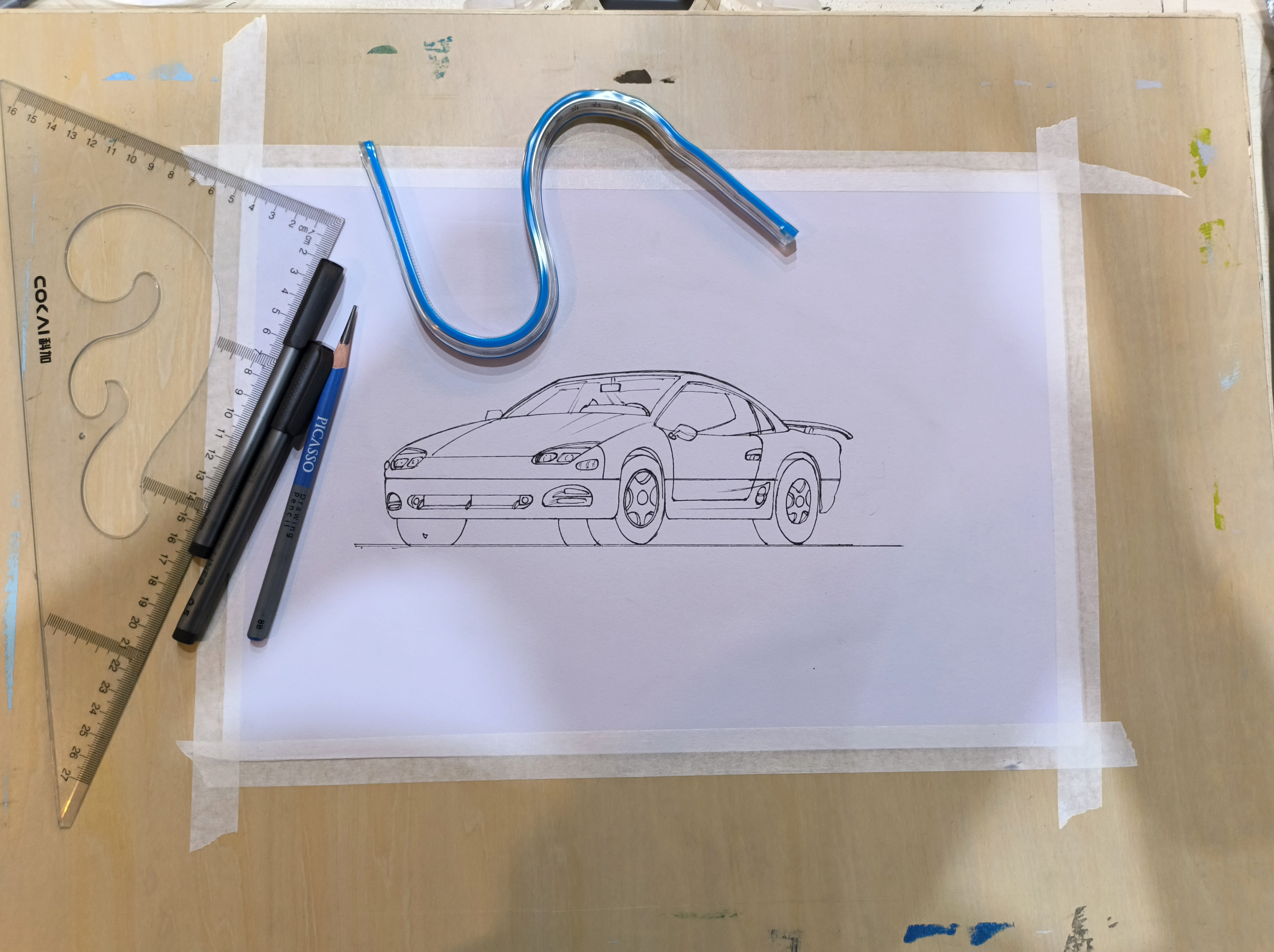 Hand drawn，