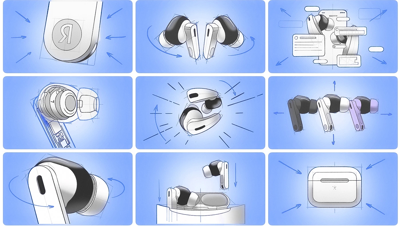 headset，Digital，electronic product，Yandex Drops，cgi，