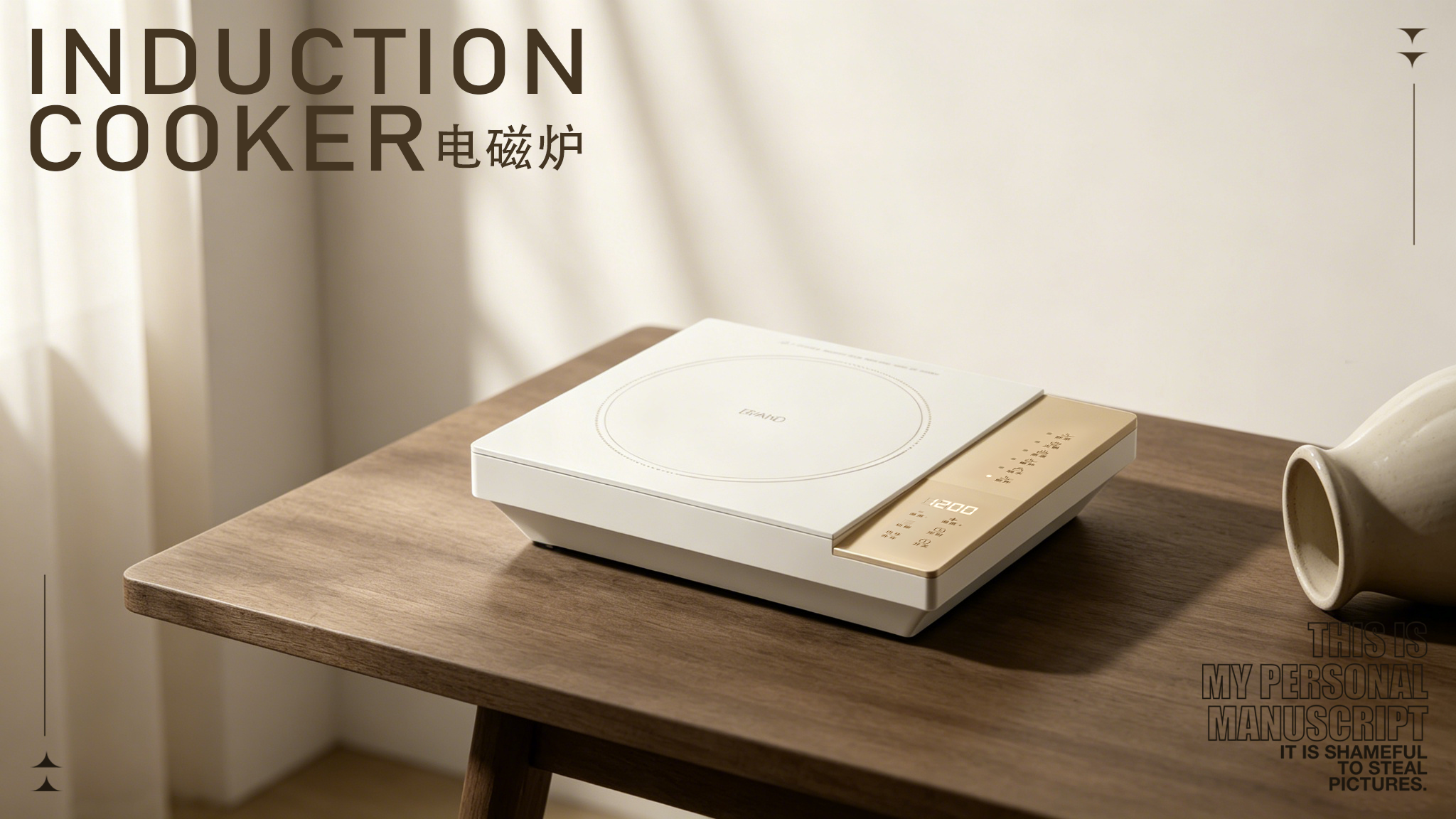 Electromagnetic furnace，Man-machine inclined plane，Simplicity，senior，small home appliances，Kitchen electricity，