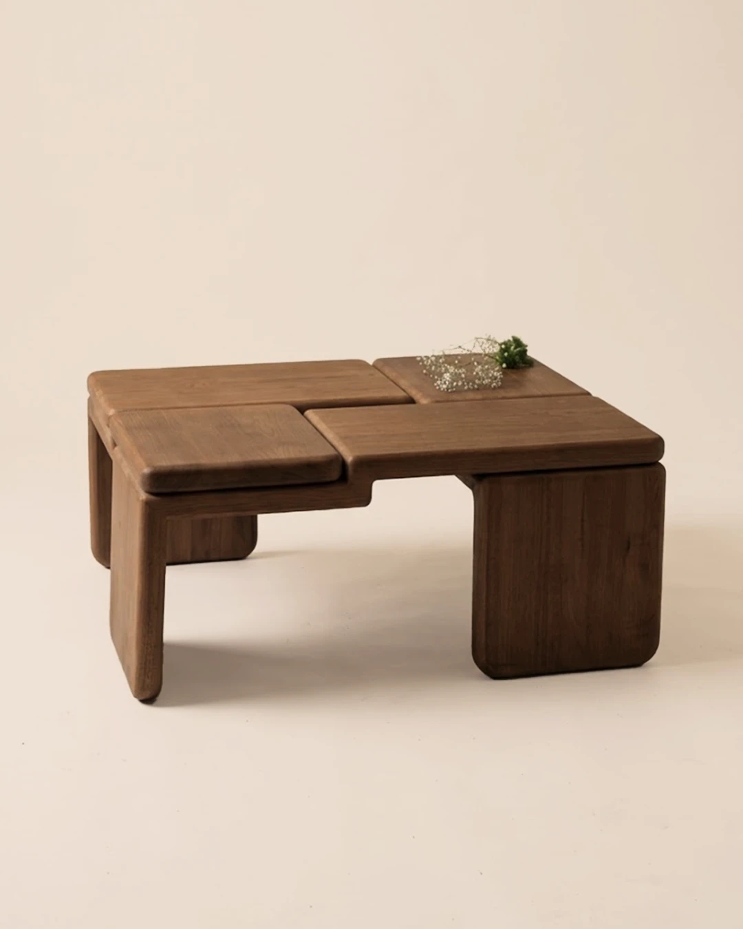 Coffee table，woodwork，Handmade，The Knot，Sculptural sense，