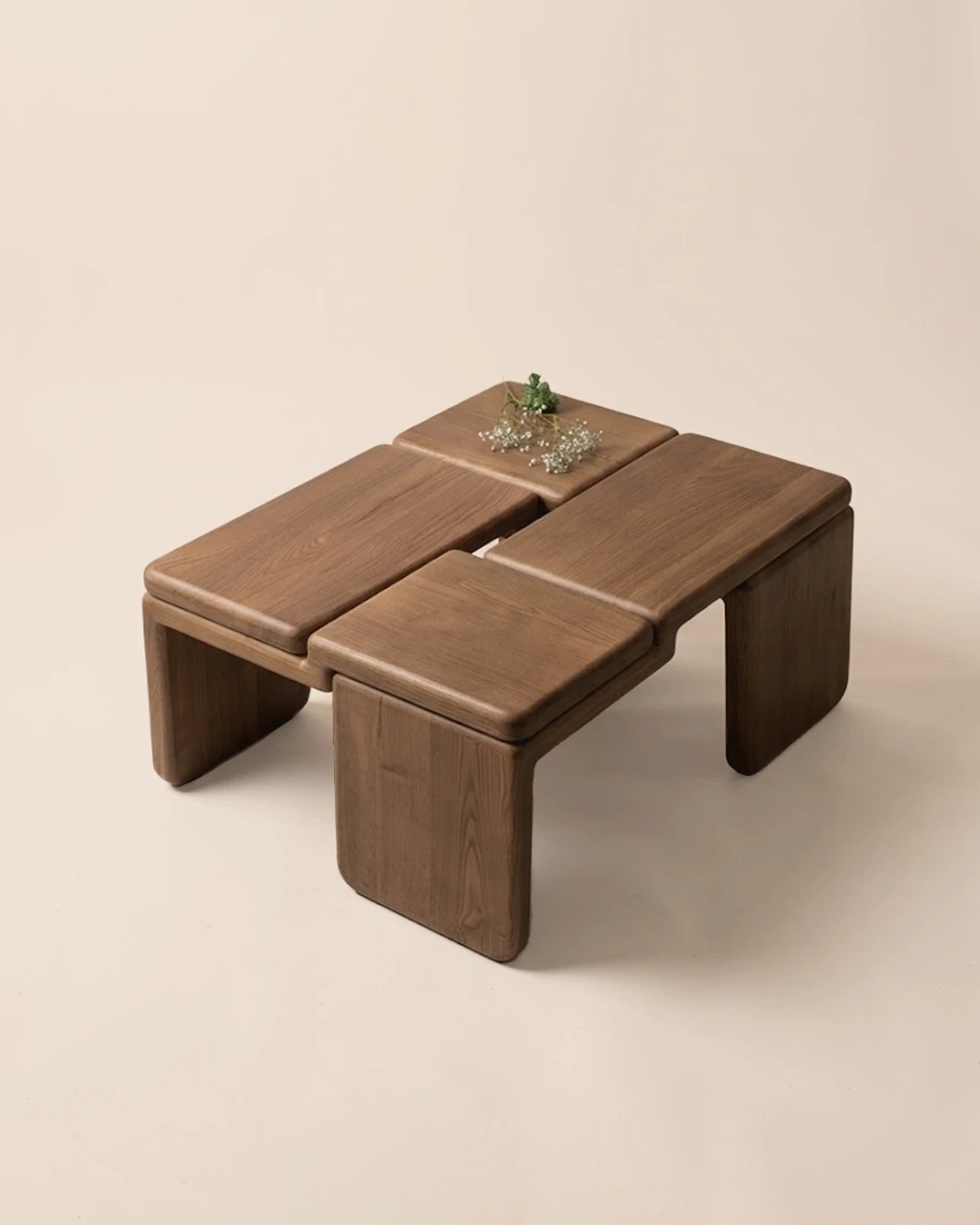 Coffee table，woodwork，Handmade，The Knot，Sculptural sense，