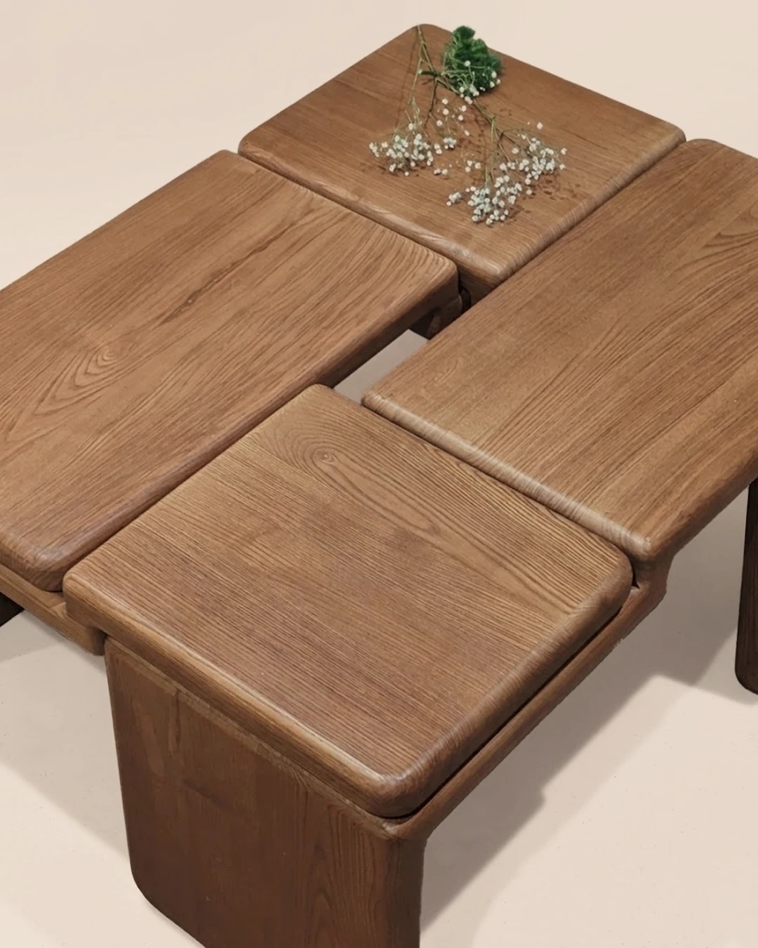 Coffee table，woodwork，Handmade，The Knot，Sculptural sense，