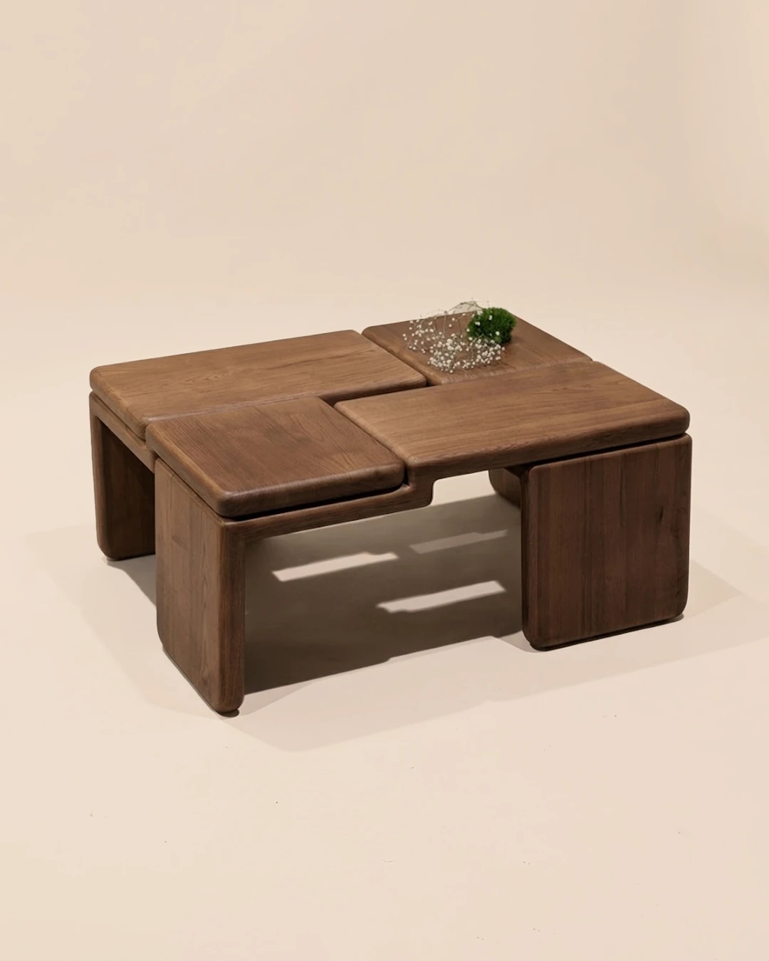 Coffee table，woodwork，Handmade，The Knot，Sculptural sense，