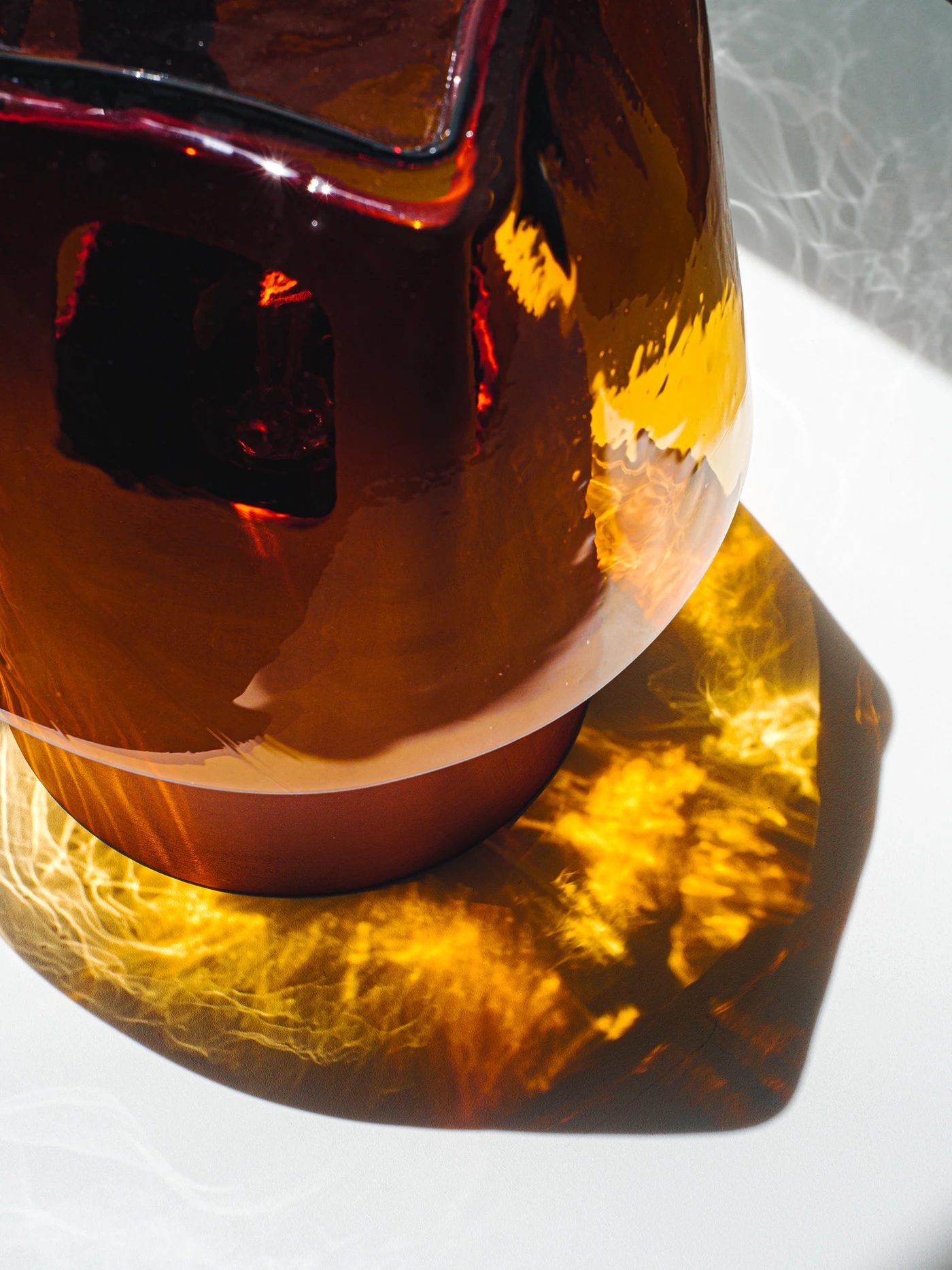 The Mesia Lamp，Ceramic table lamp，Hand blown glass，Mediterranean Wind，Process lamps and lanterns，