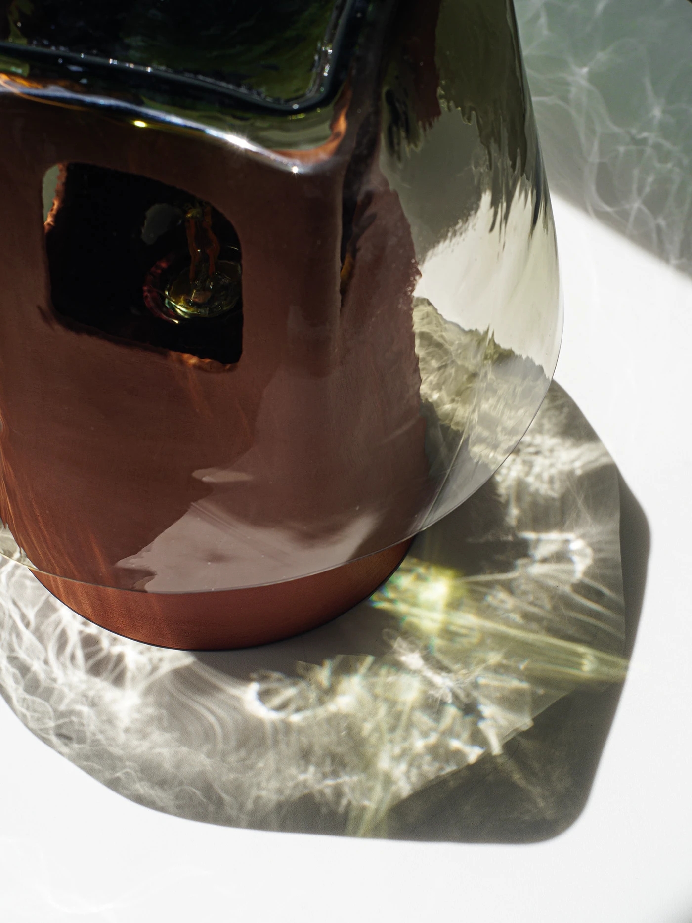 The Mesia Lamp，Ceramic table lamp，Hand blown glass，Mediterranean Wind，Process lamps and lanterns，