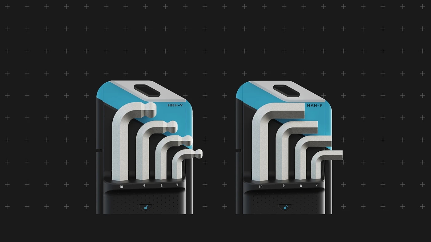 HXGON，tool，Hex key storage rack，industrial design，