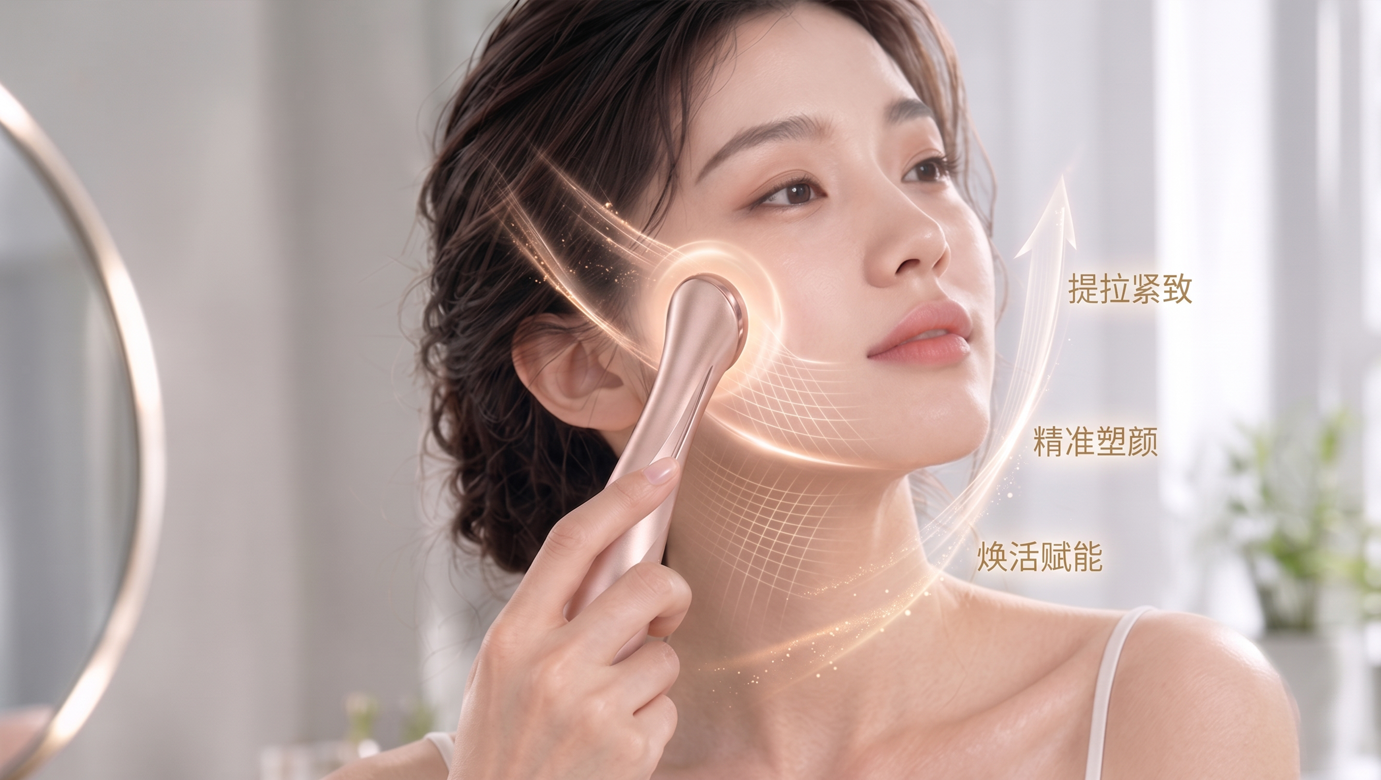 industrial design，product design，cosmetic instrument，Radio frequency beauty instrument，Skin care instrument，CMF Design，