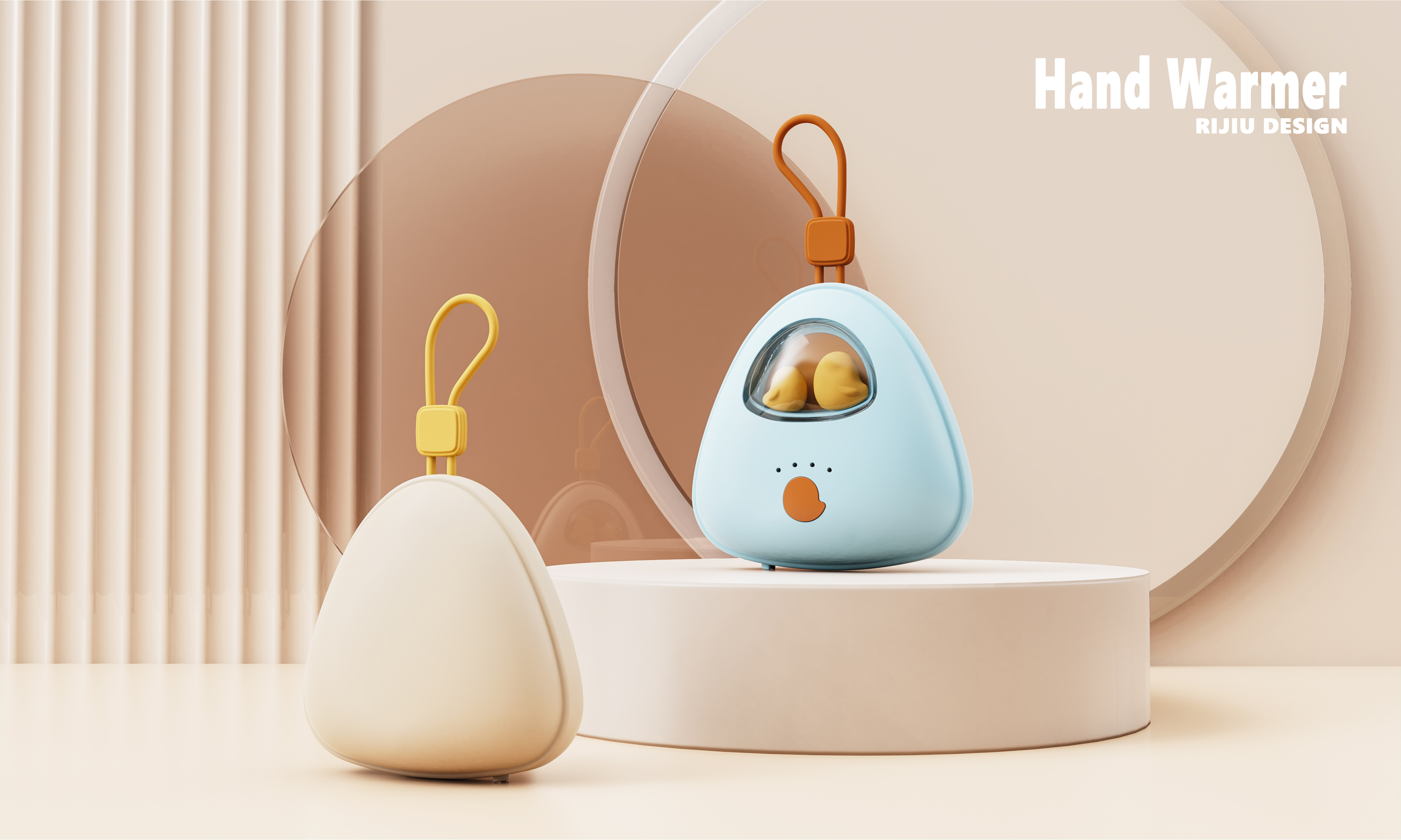Hand warmer，Cartoon products，Appearance design，