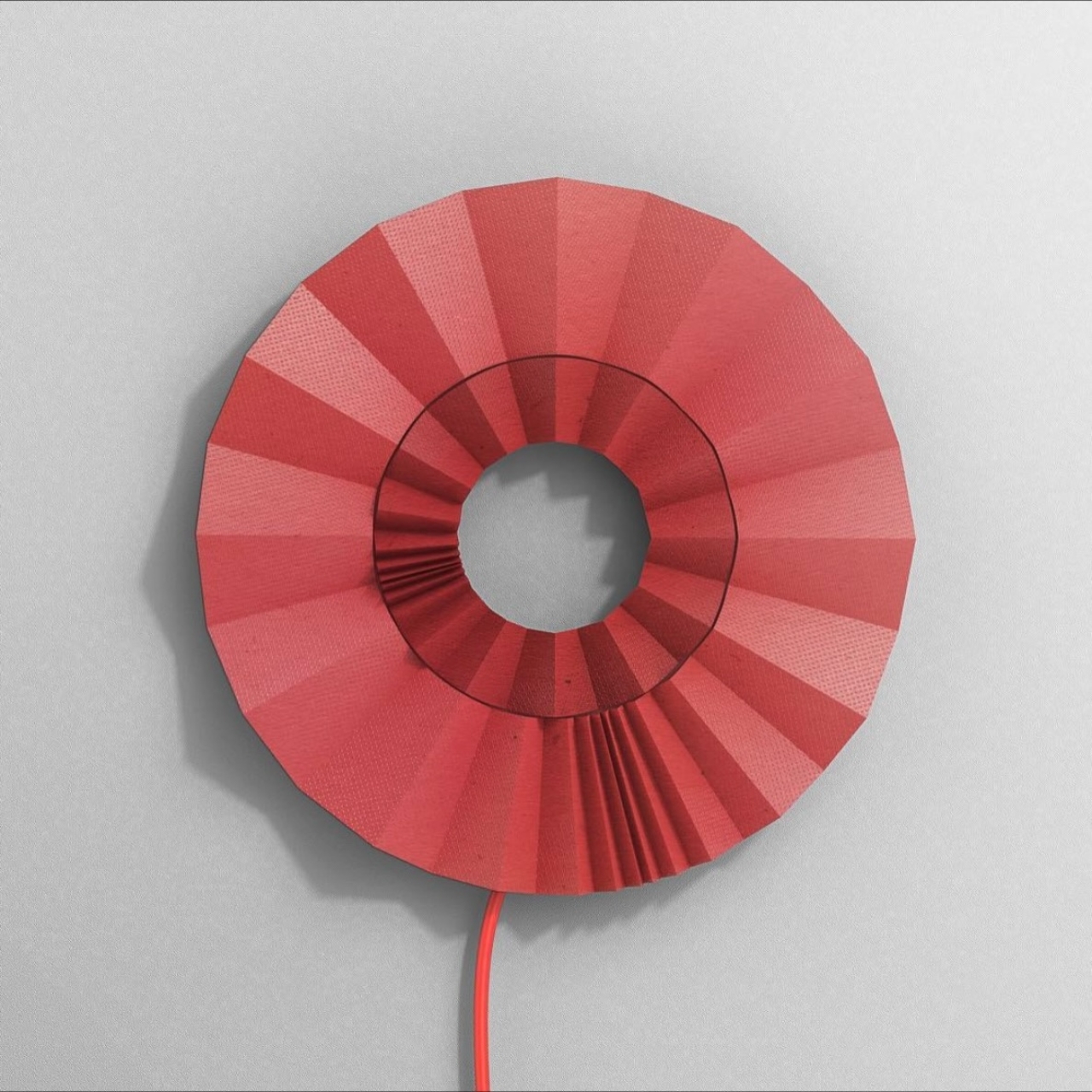Corrugated paper wall clock，Housewear & Furnishings，ornament，Arts and Crafts，