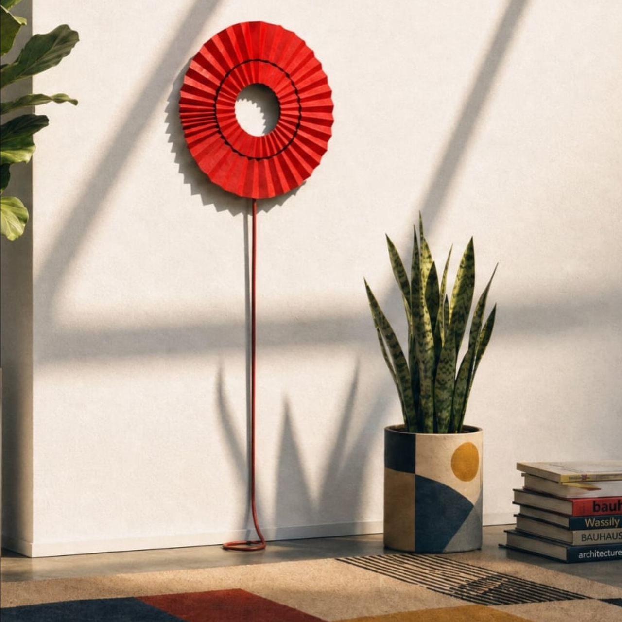 Corrugated paper wall clock，Housewear & Furnishings，ornament，Arts and Crafts，