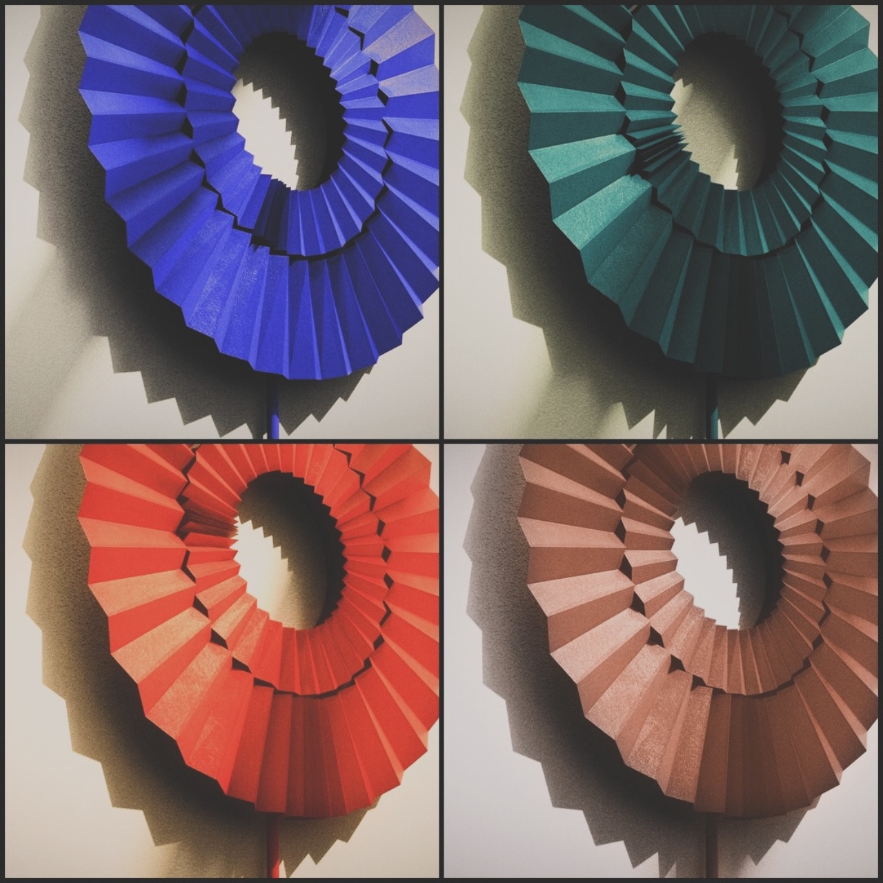 Corrugated paper wall clock，Housewear & Furnishings，ornament，Arts and Crafts，