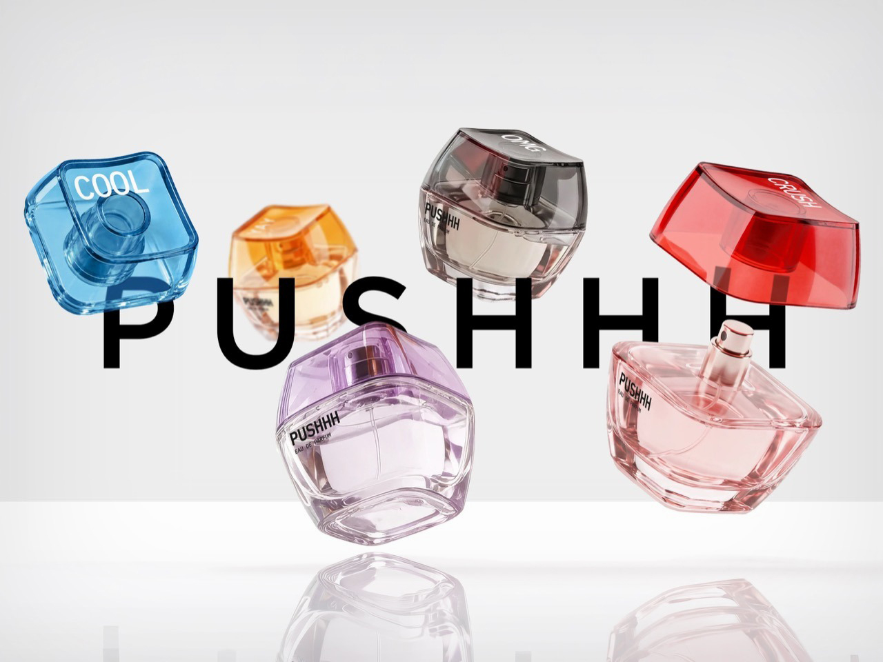 Perfume，packing design，PUSHHH，originality，