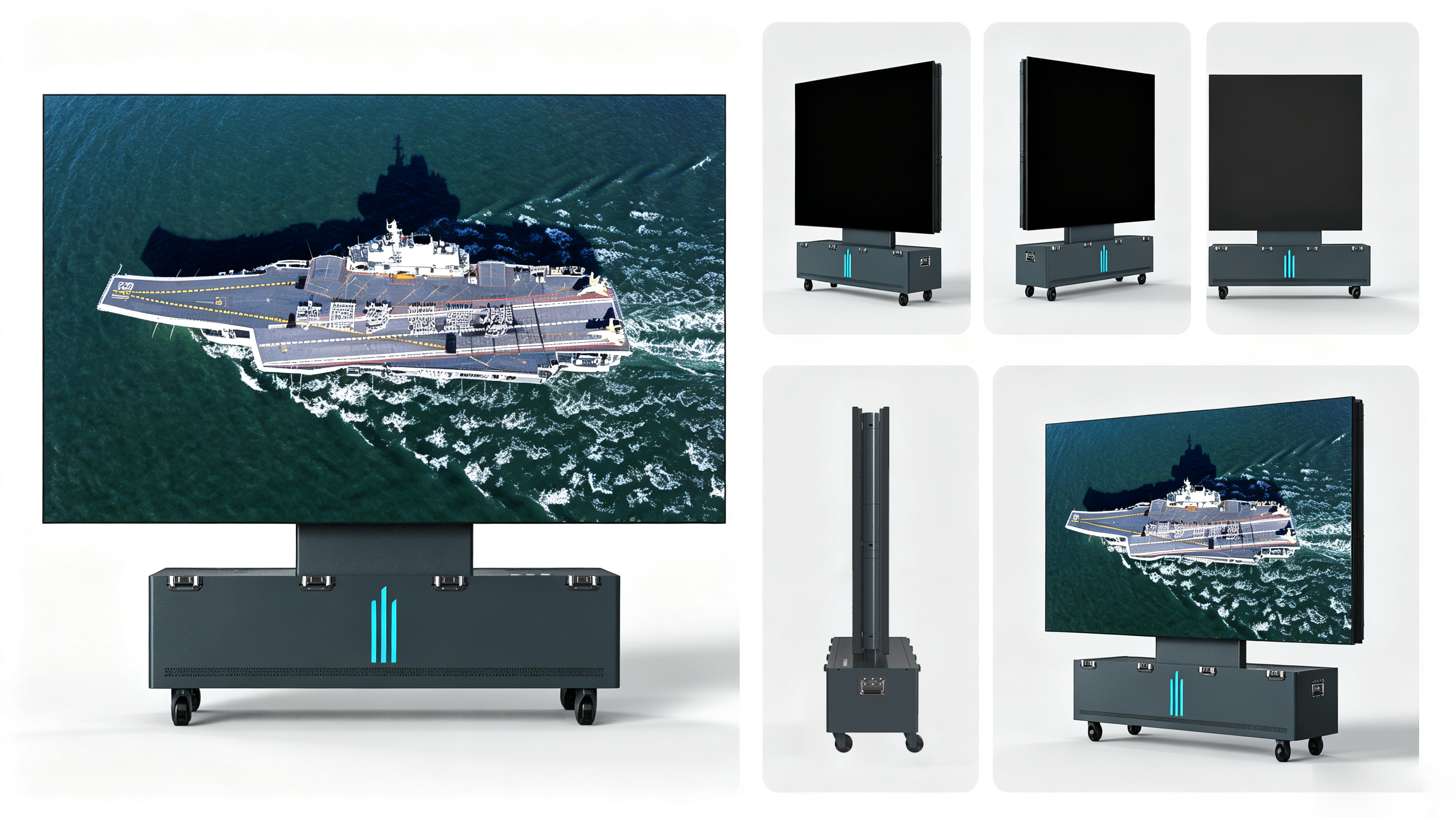 LED lifting and folding，Conference all-in-one machine，Box-mounted integrated movement，Military mobile visualization equipment，