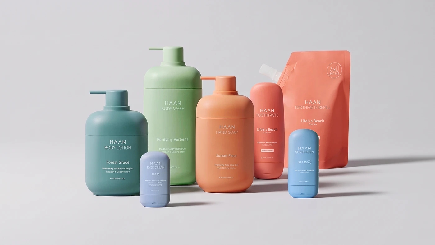 HAAN，skin care products，Body care products，Brand design，