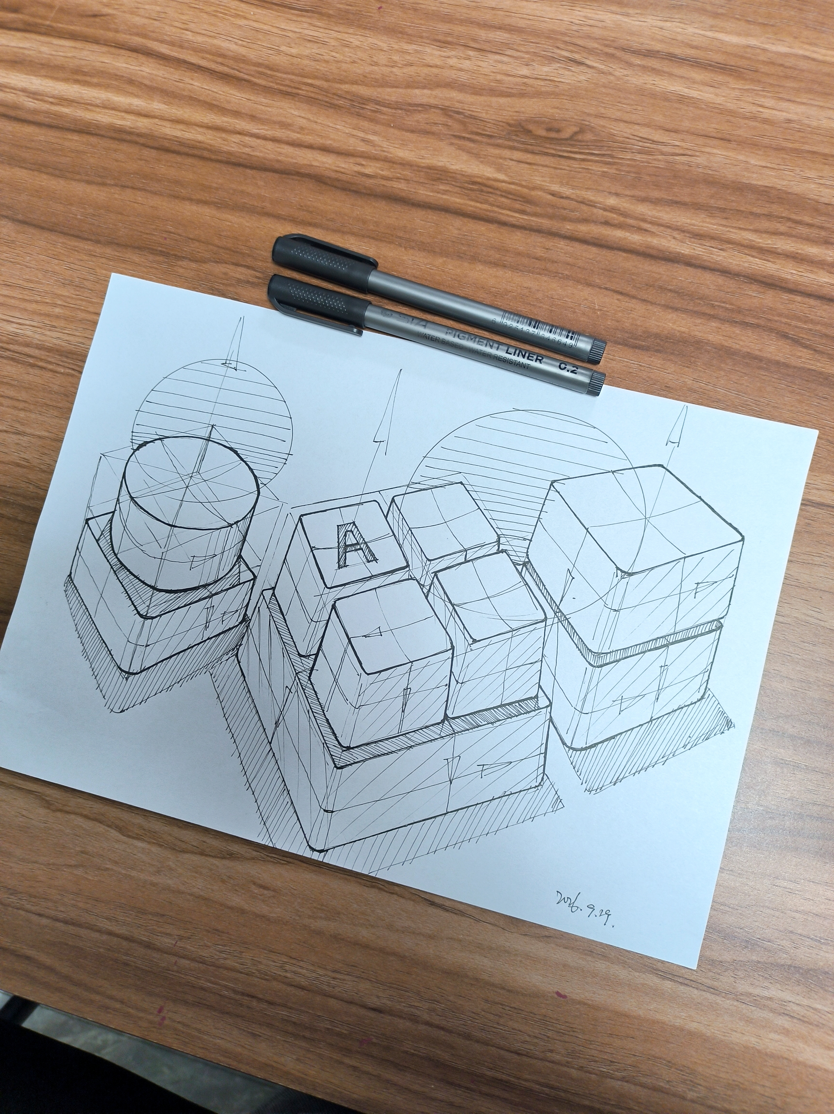 Hand drawn，
