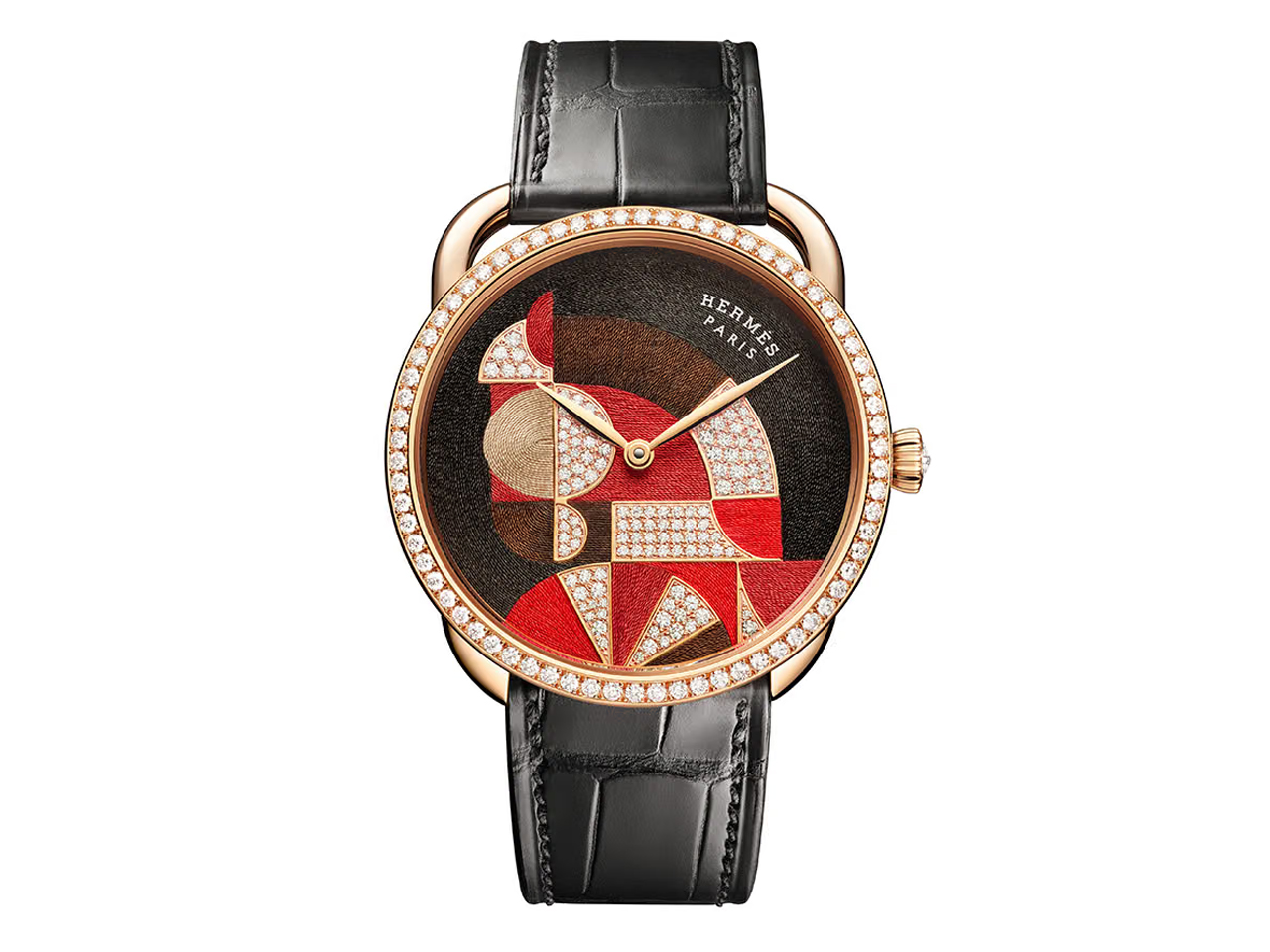 Hermes，Wrist watch，Wristwatch，Arceau Cheval Natté，