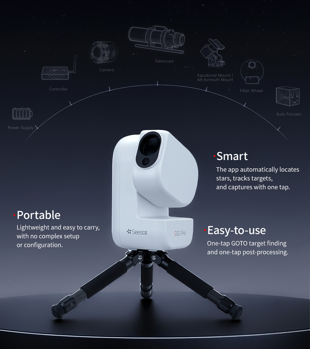 Digital，ZWO Seestar S50 Pro，intelligence，Astronomical telescope，