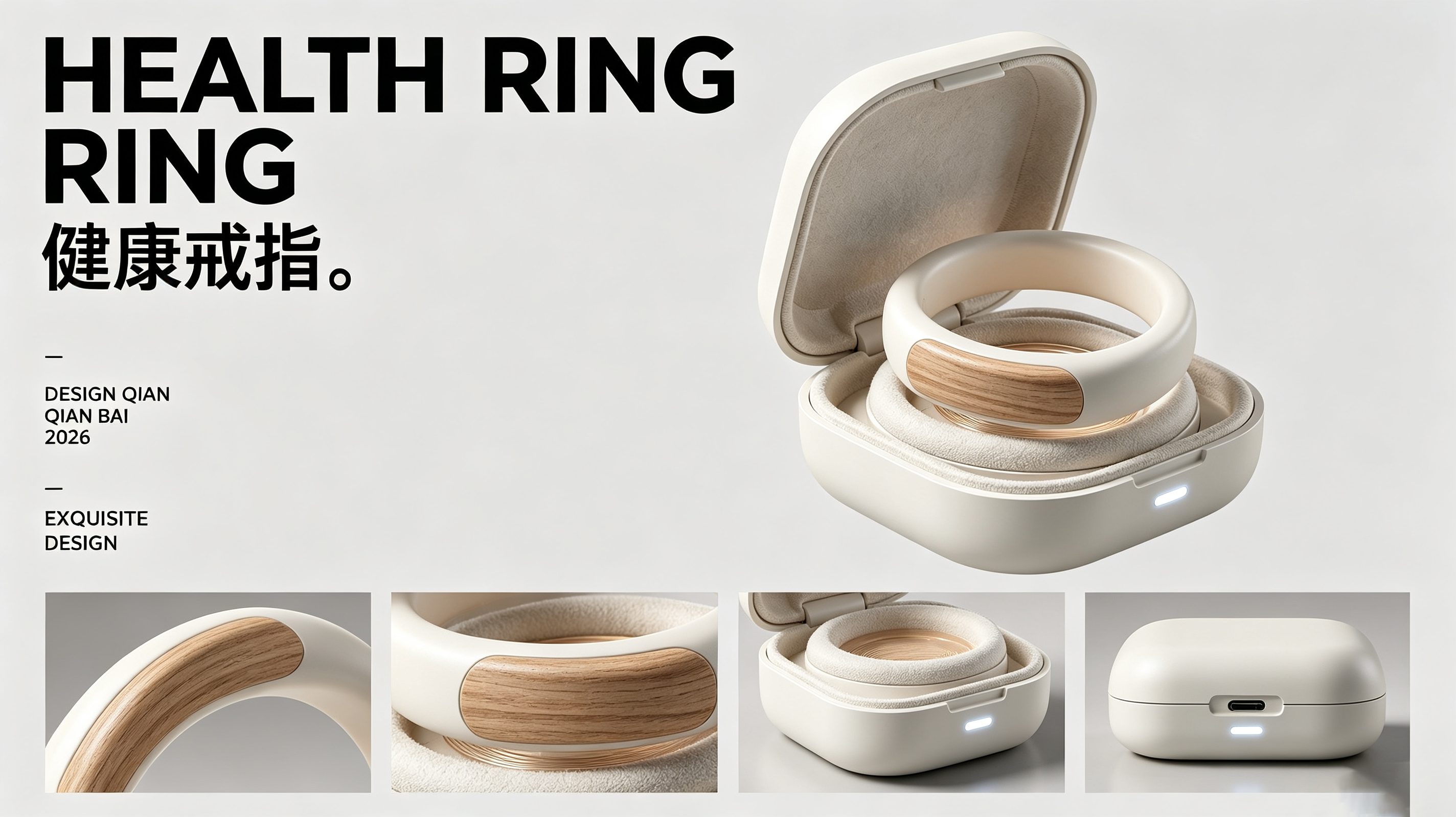 industrial design，product design，Smart wear，Smart ring，Health monitoring，