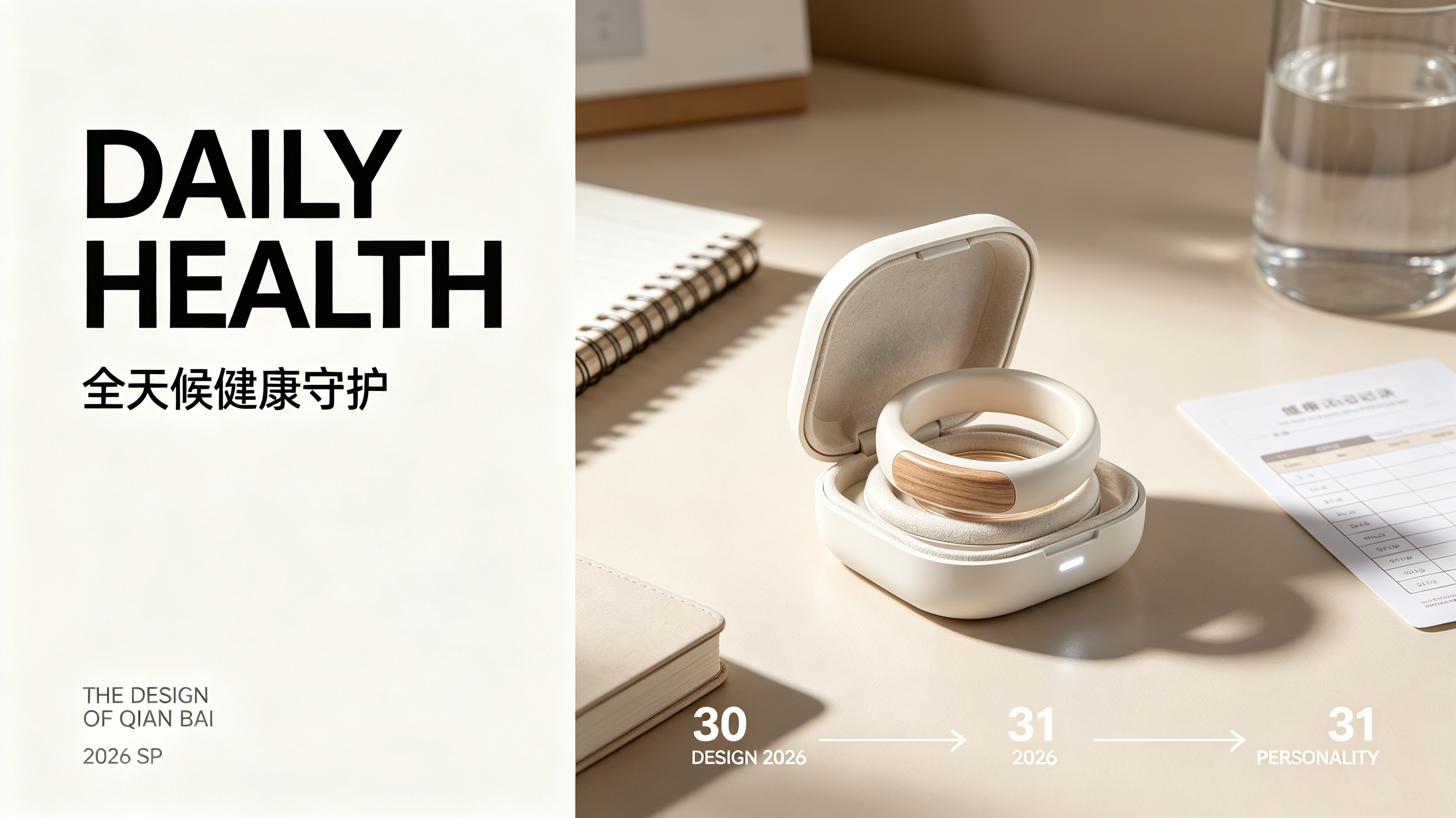 industrial design，product design，Smart wear，Smart ring，Health monitoring，