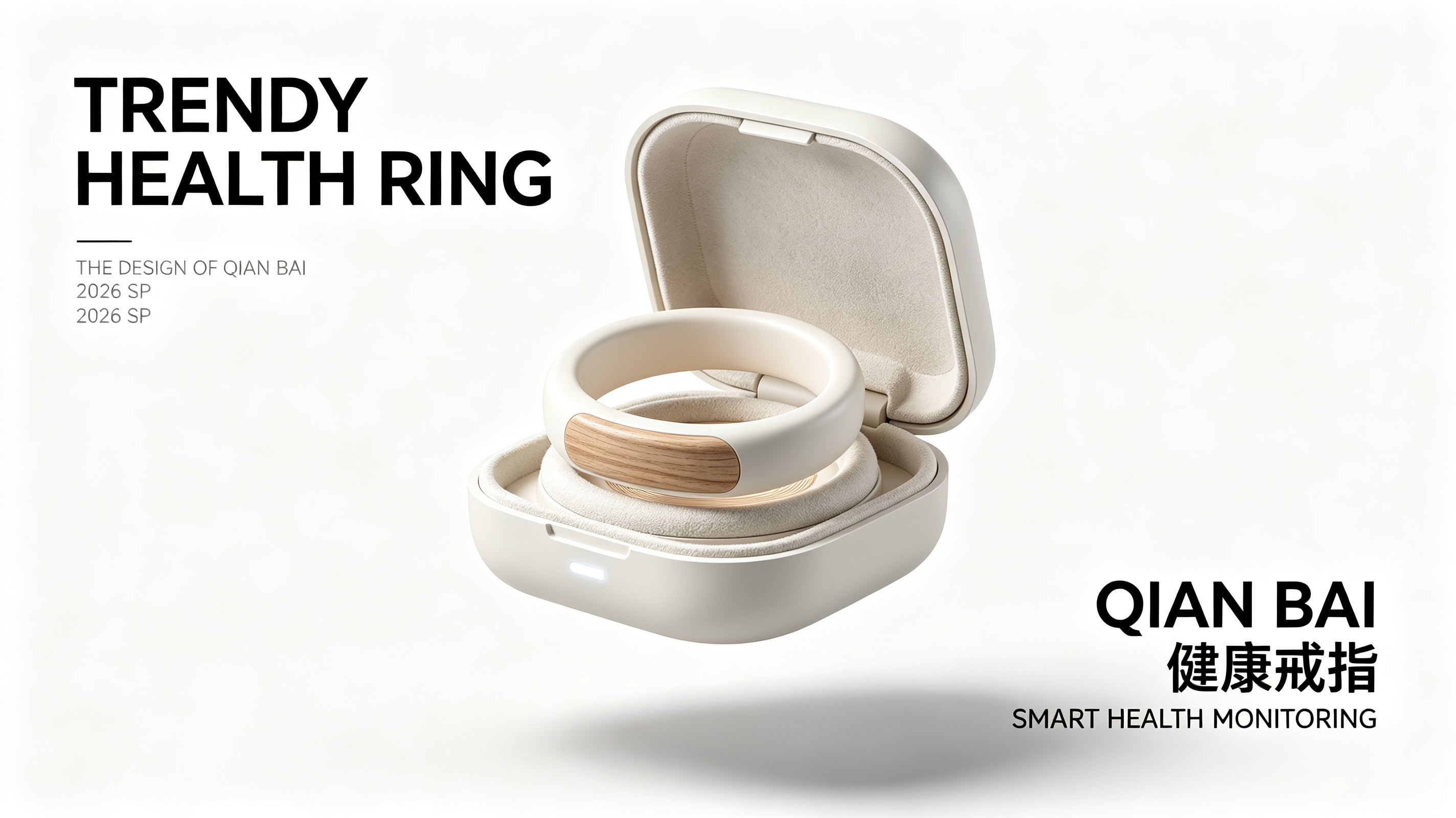 industrial design，product design，Smart wear，Smart ring，Health monitoring，