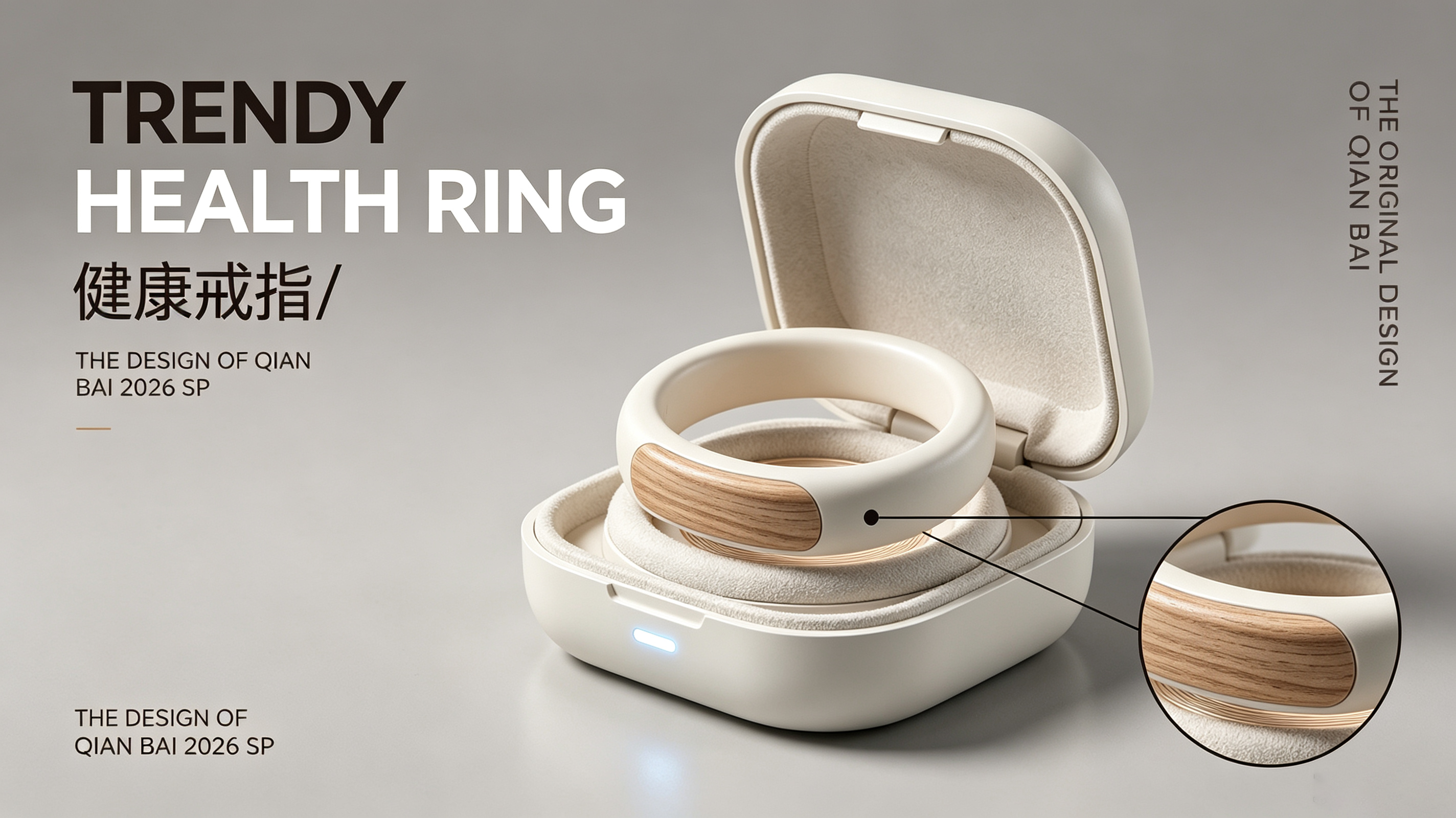 industrial design，product design，Smart wear，Smart ring，Health monitoring，