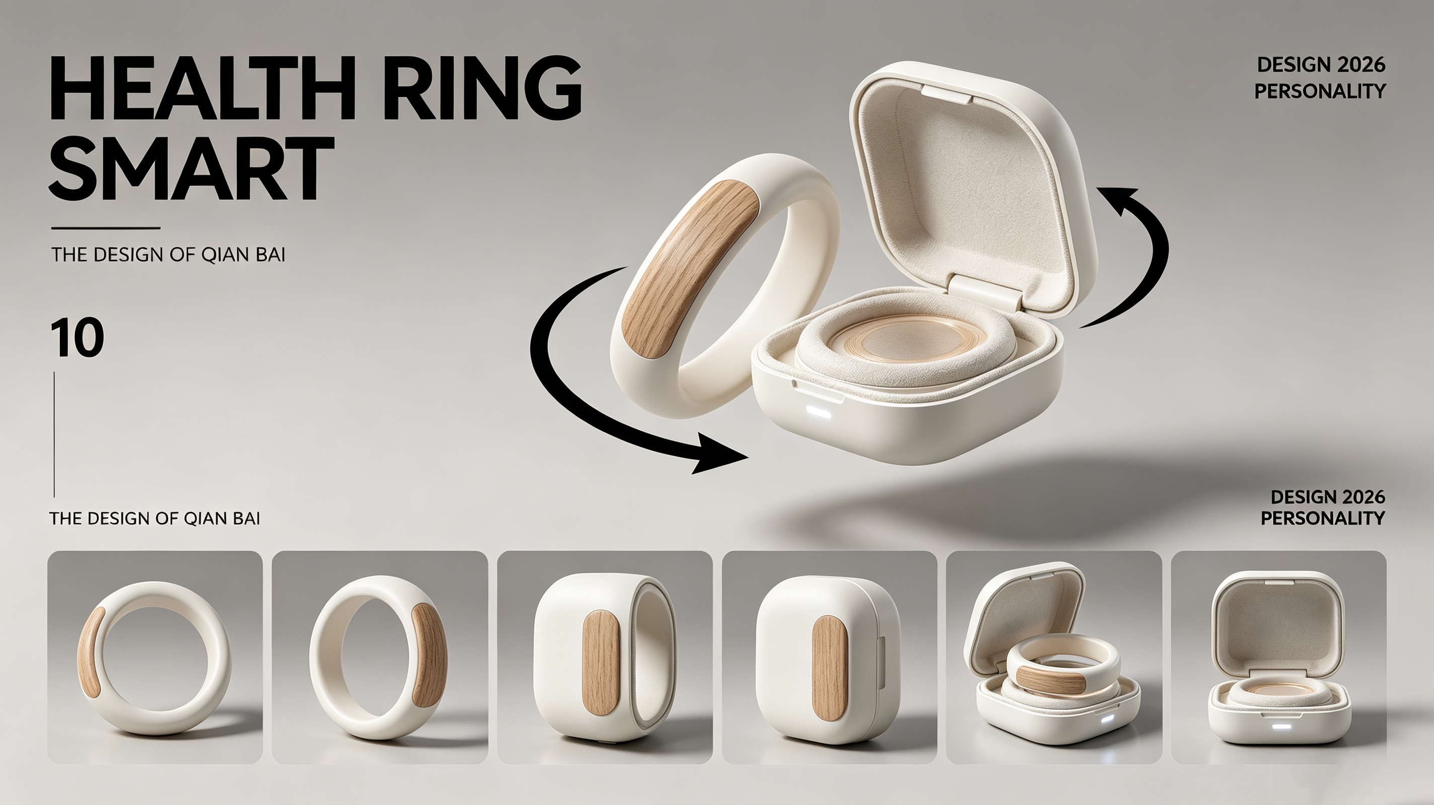 industrial design，product design，Smart wear，Smart ring，Health monitoring，
