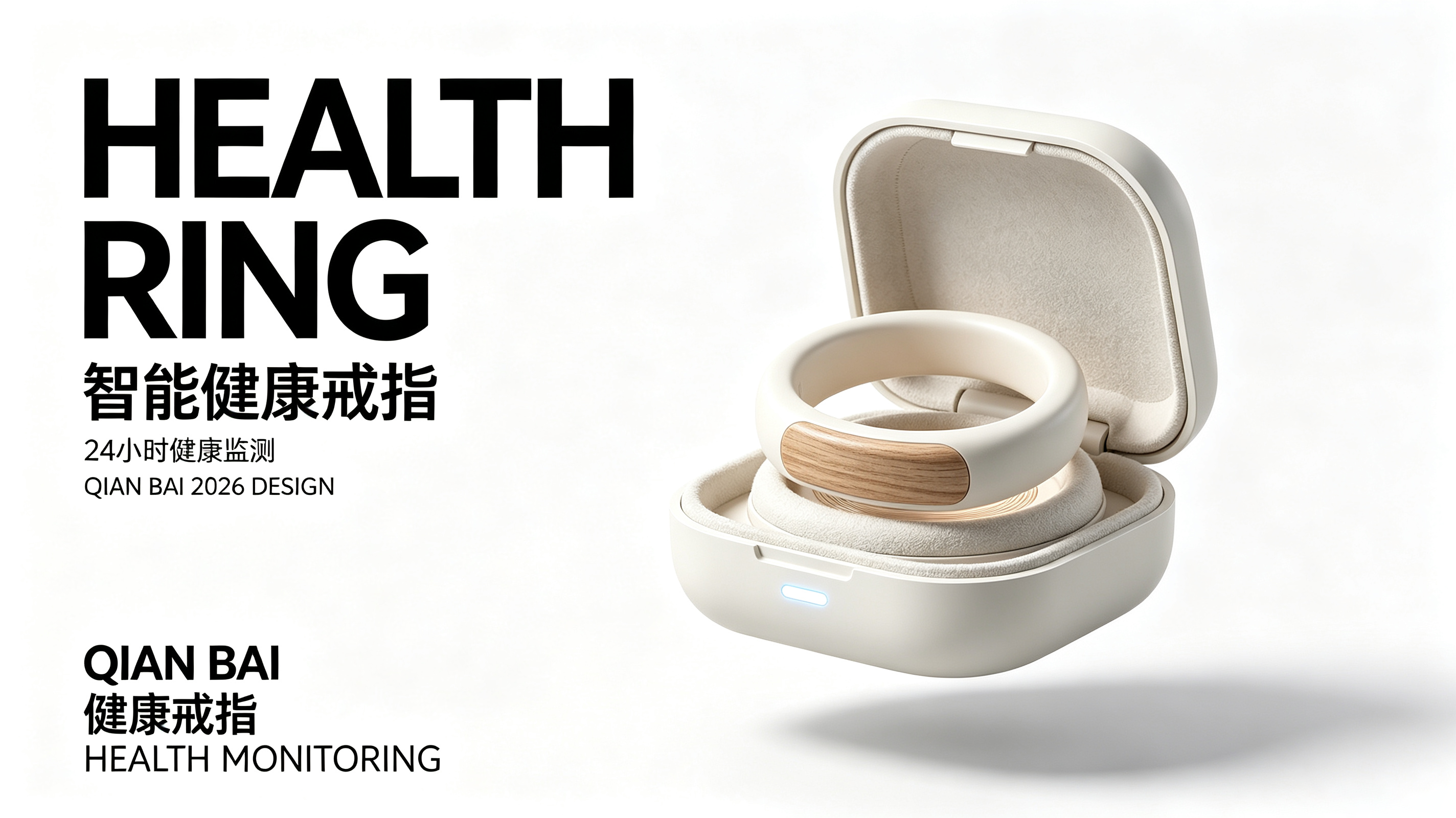 industrial design，product design，Smart wear，Smart ring，Health monitoring，