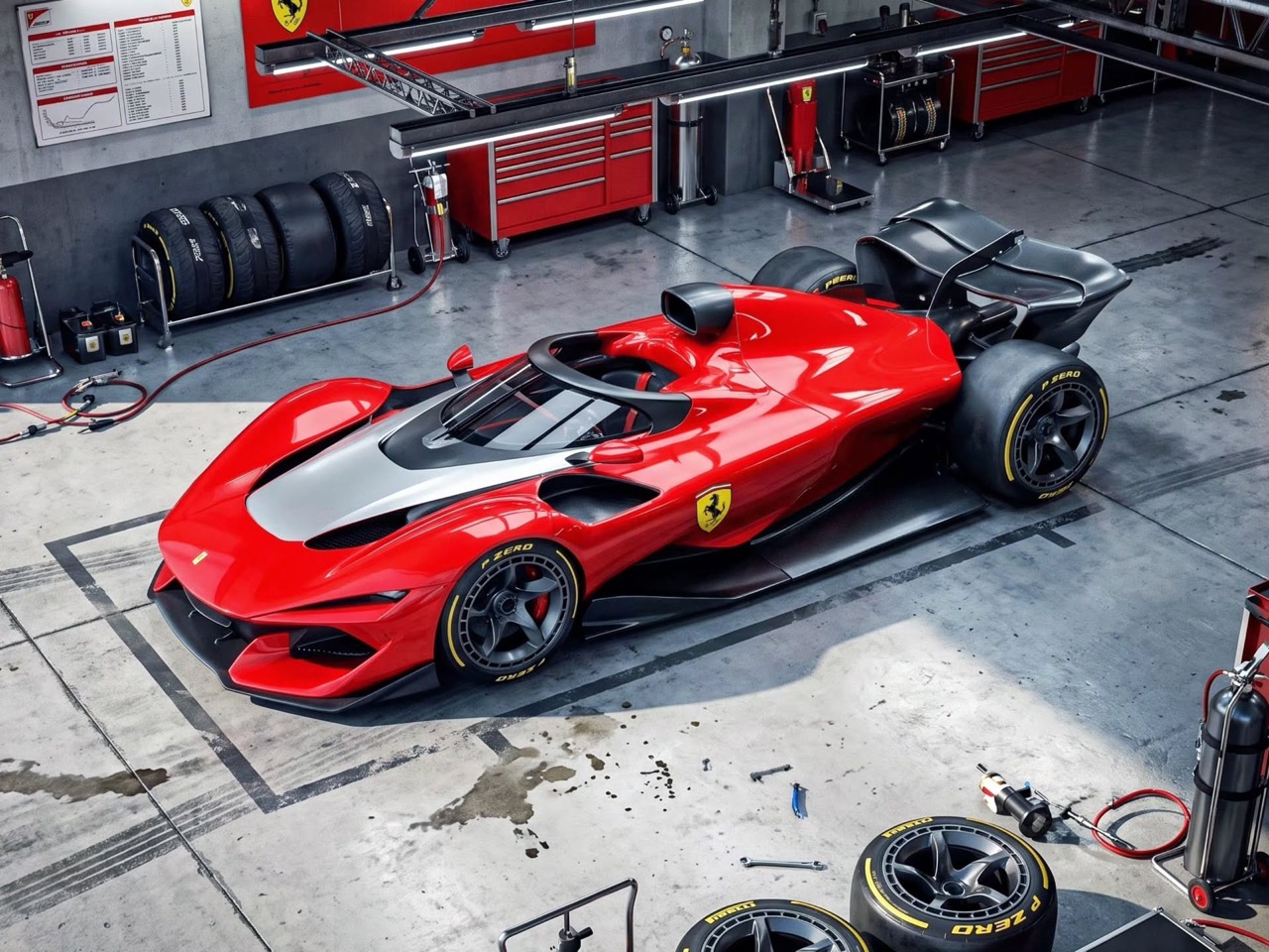 Ferrari F1，racing，vehicle，conceptual design，