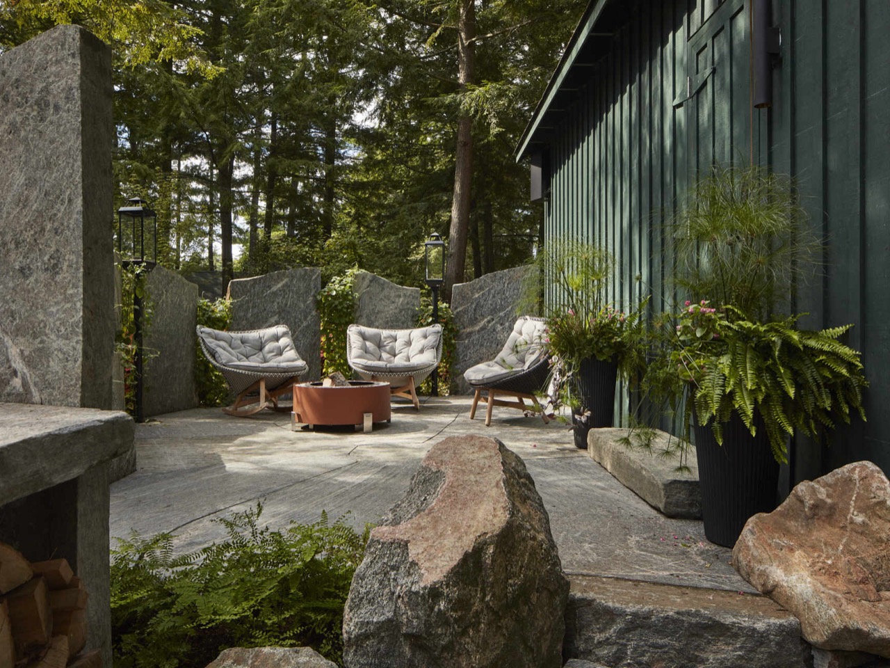 Muskoka Island Spa，Forest Island，house，environmental design，