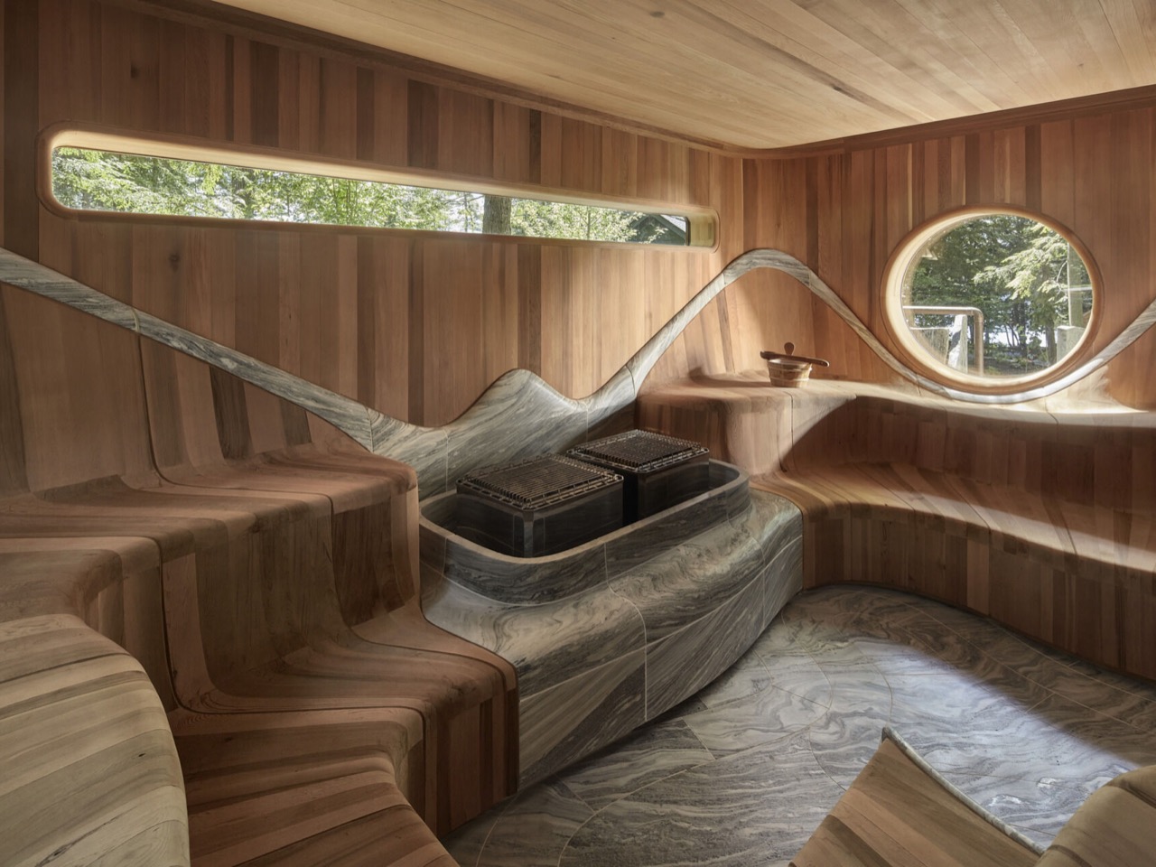 Muskoka Island Spa，Forest Island，house，environmental design，