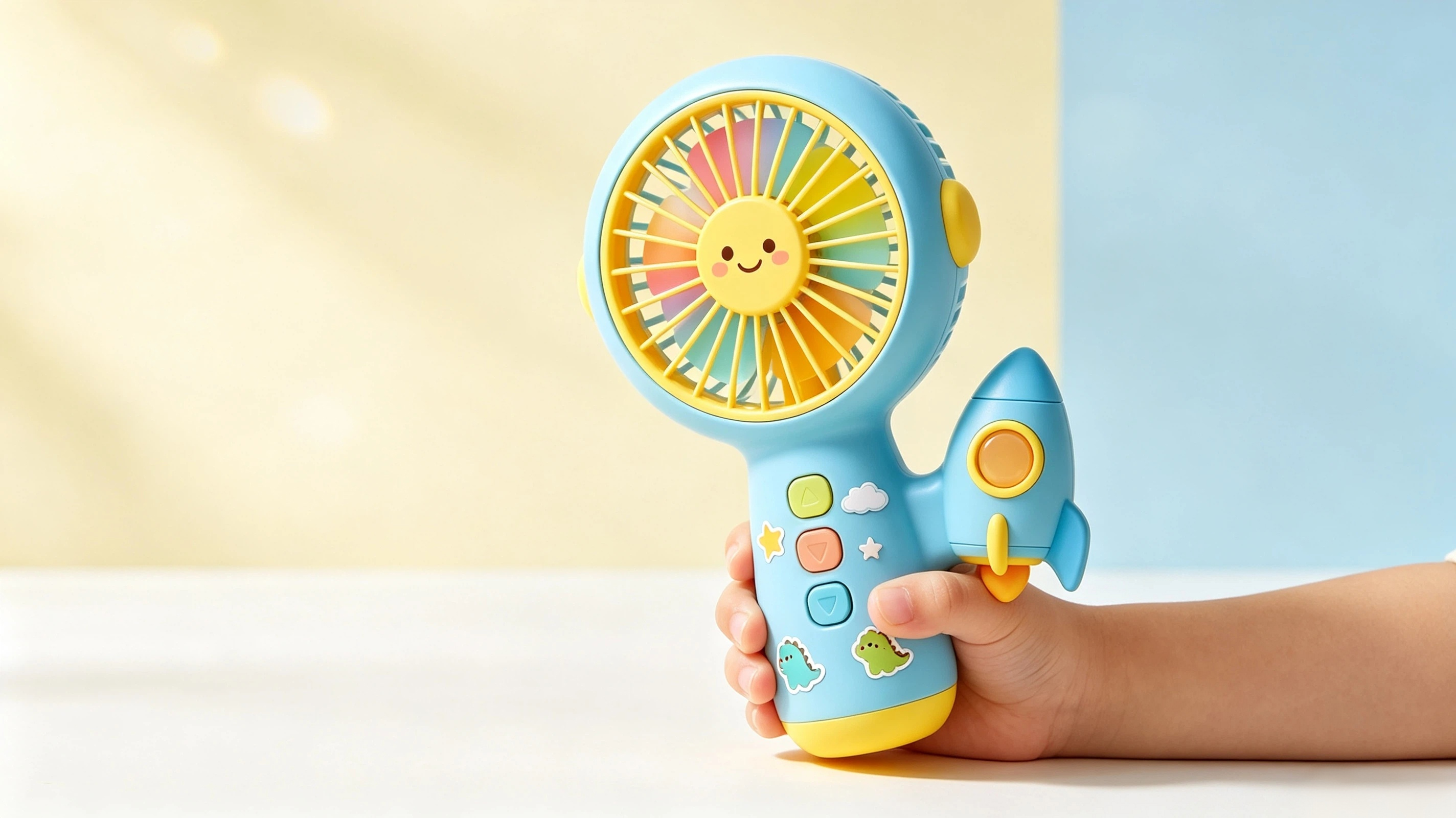 children，hold，Fan，Digital intelligence，