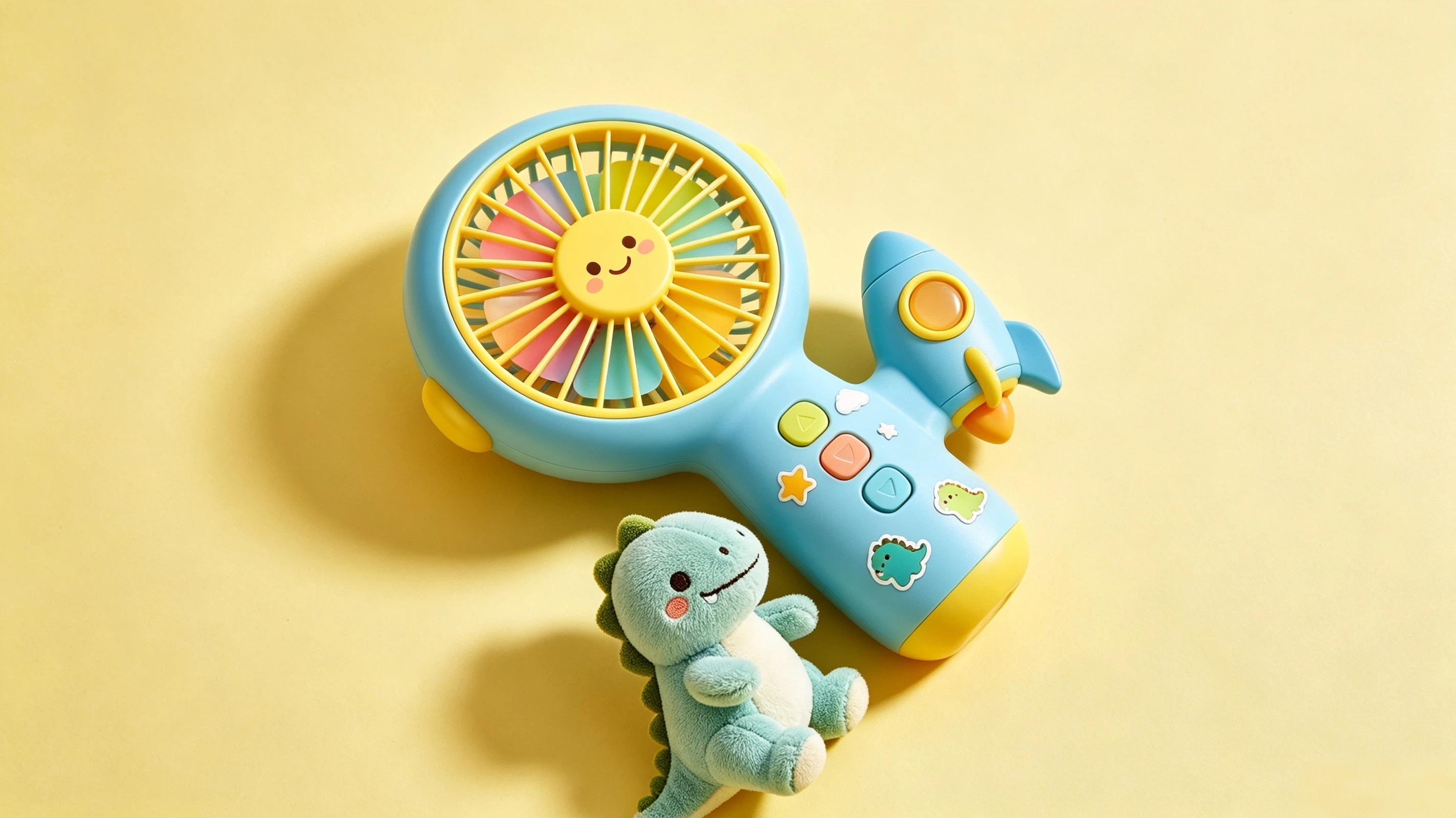 children，hold，Fan，Digital intelligence，