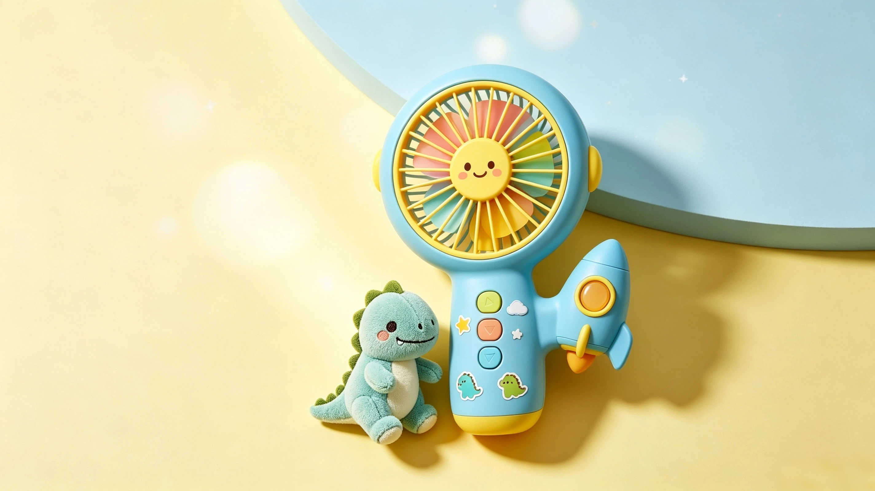 children，hold，Fan，Digital intelligence，
