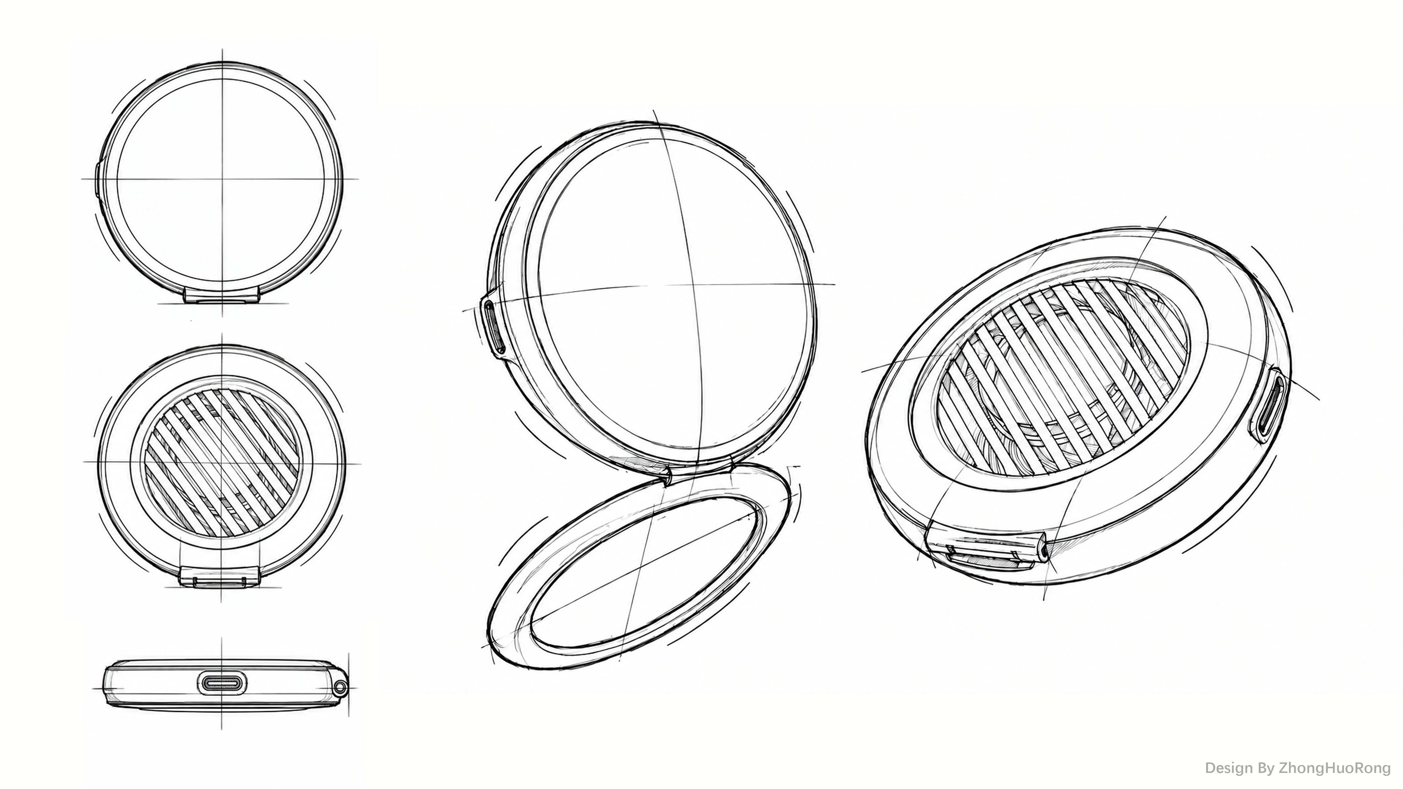 Original design，3C Consumer，product design，industrial design，Portable wireless charging，