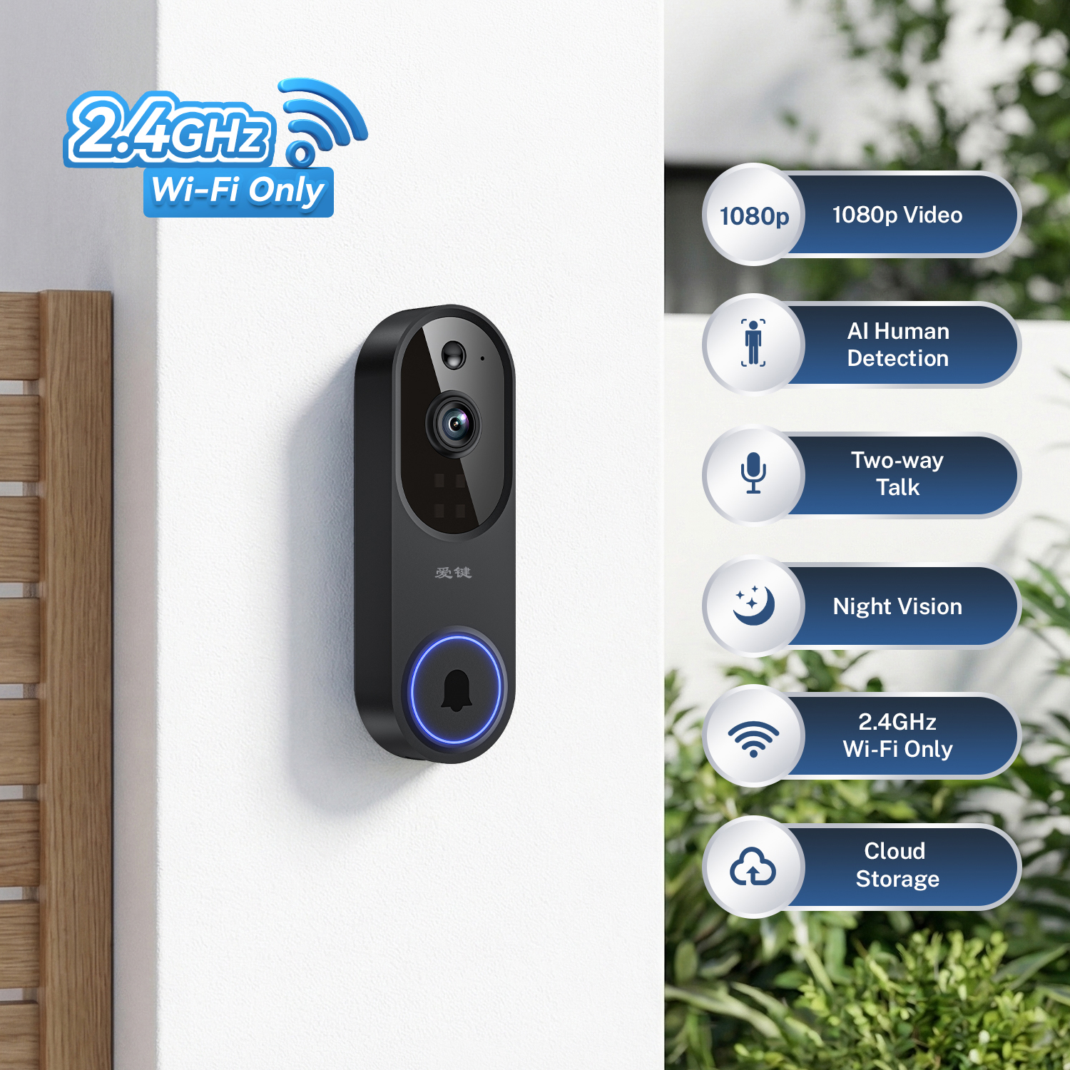 gongye，she，Industrial design, smart home, video doorbell, security，