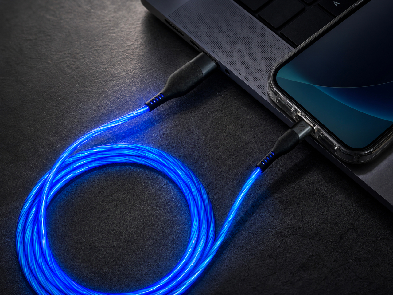 GloBright，Full color LED luminous charging cable，data line，Digital accessories，
